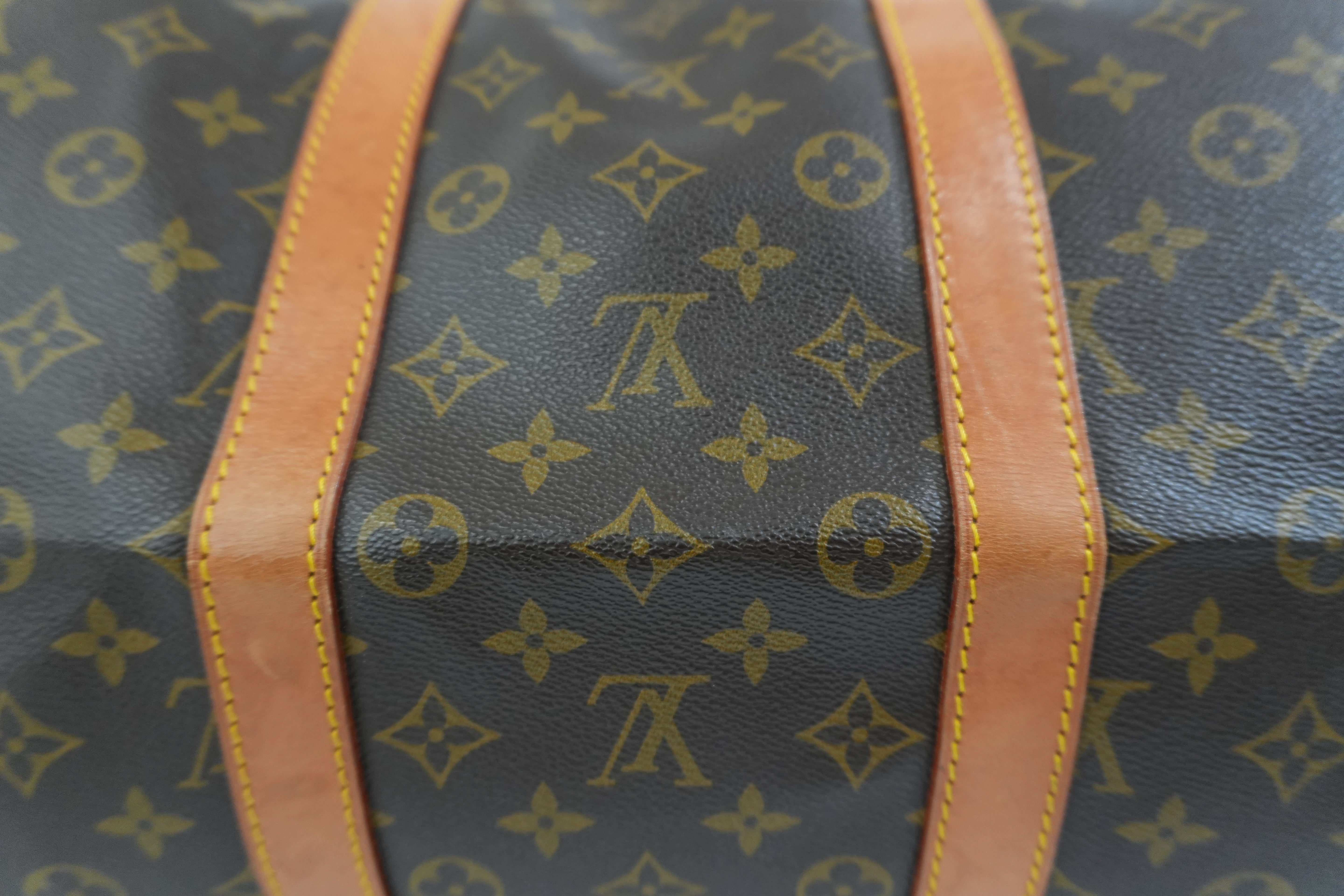 Pre-owned Louis Vuitton Monogram Keepall 55 Travel Bag Used