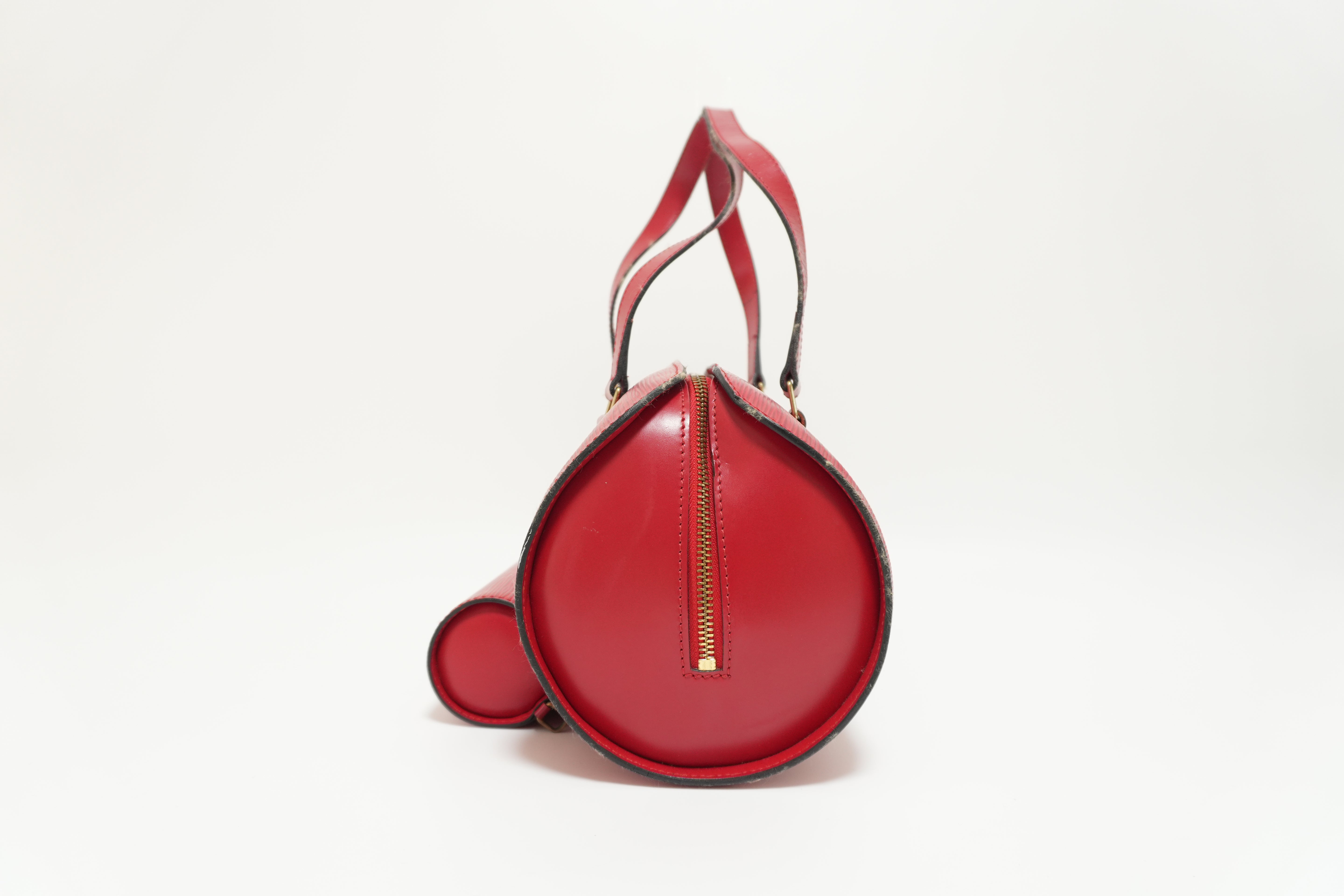 Louis Vuitton Epi Soufflot Handbag Red Used