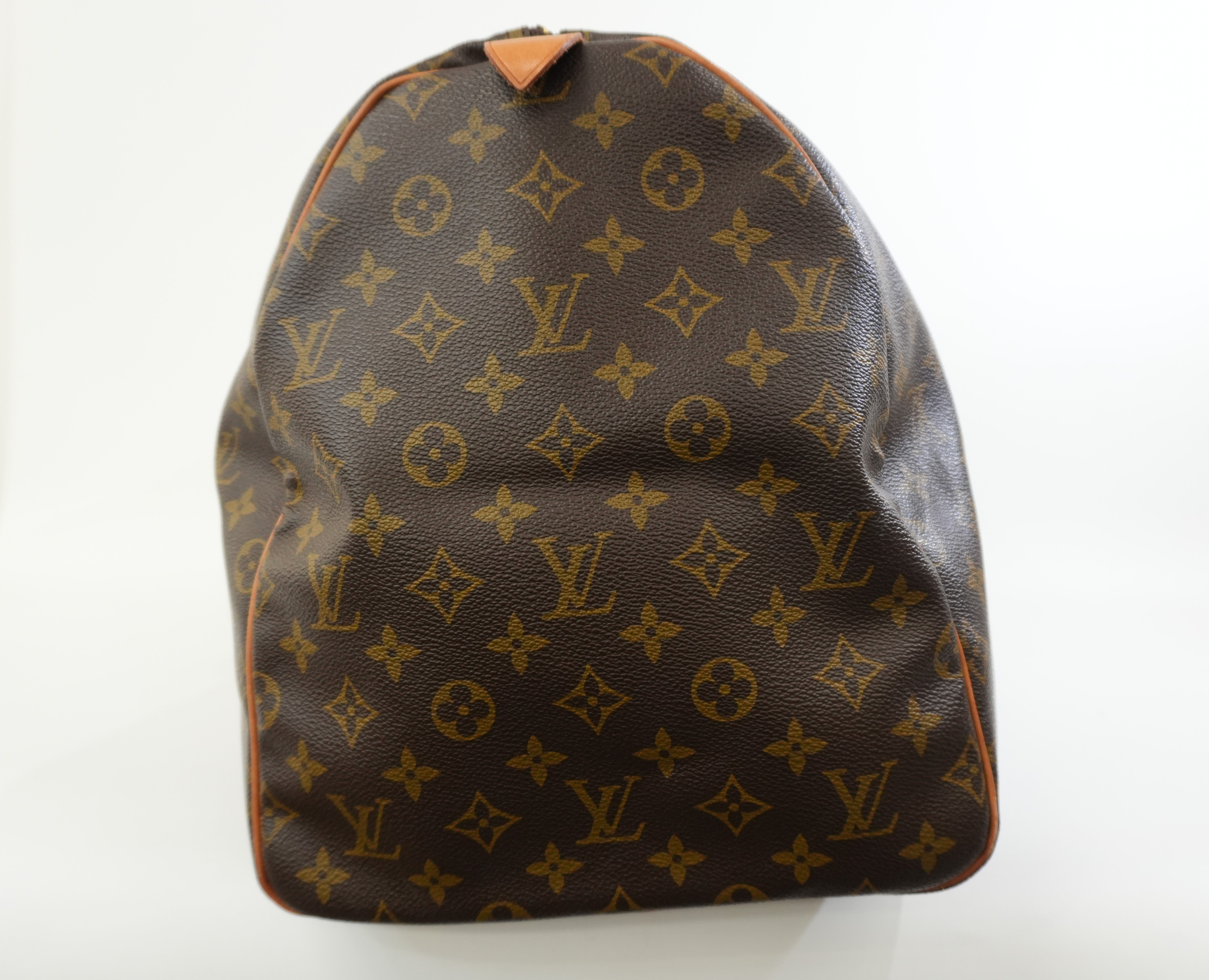 Pre-owned Louis Vuitton Monogram Keepall 55 Travel Bag Used