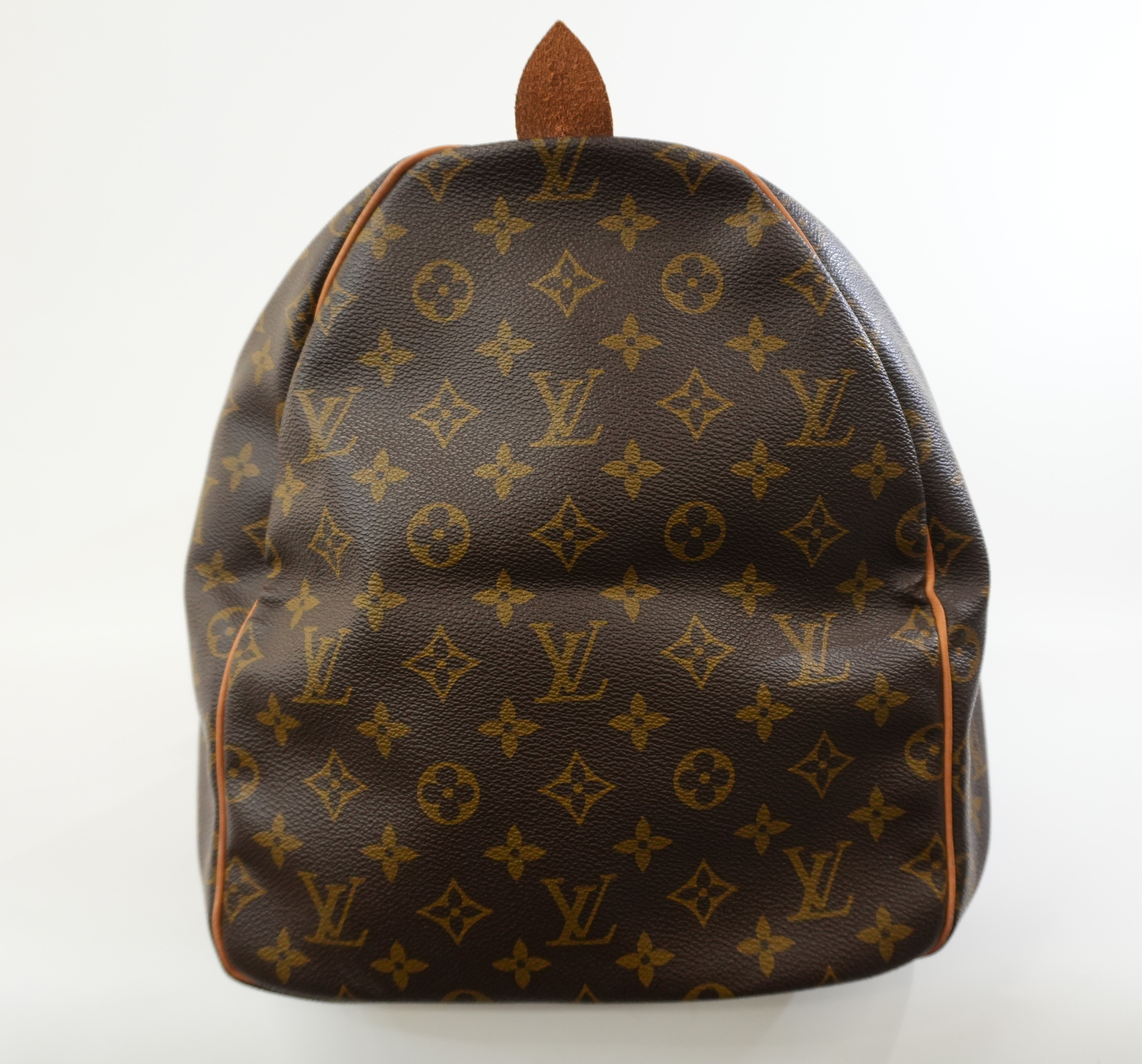 Pre-owned Louis Vuitton Monogram Keepall 55 Travel Bag Used