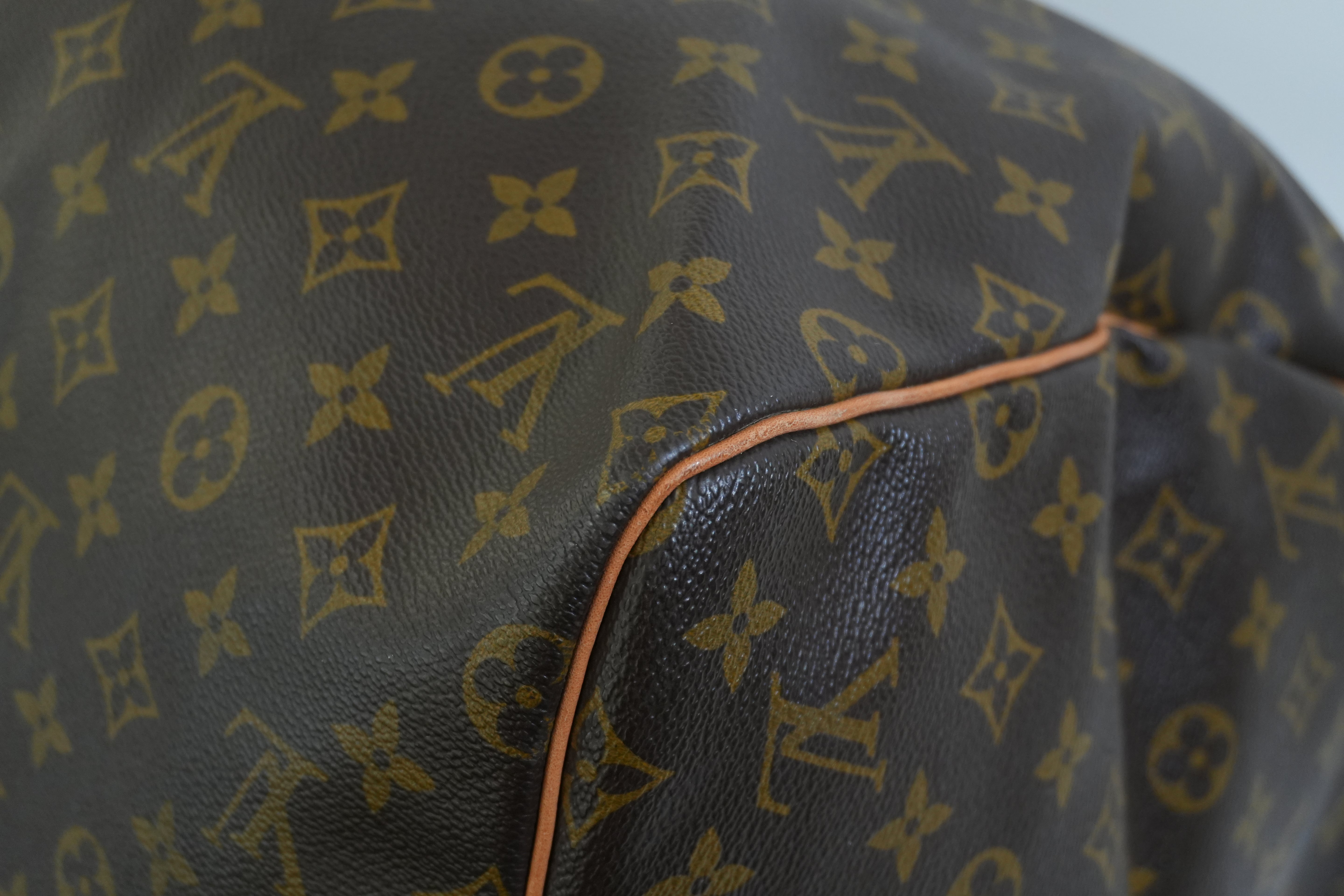 Pre-owned Louis Vuitton Monogram Keepall 55 Travel Bag Used