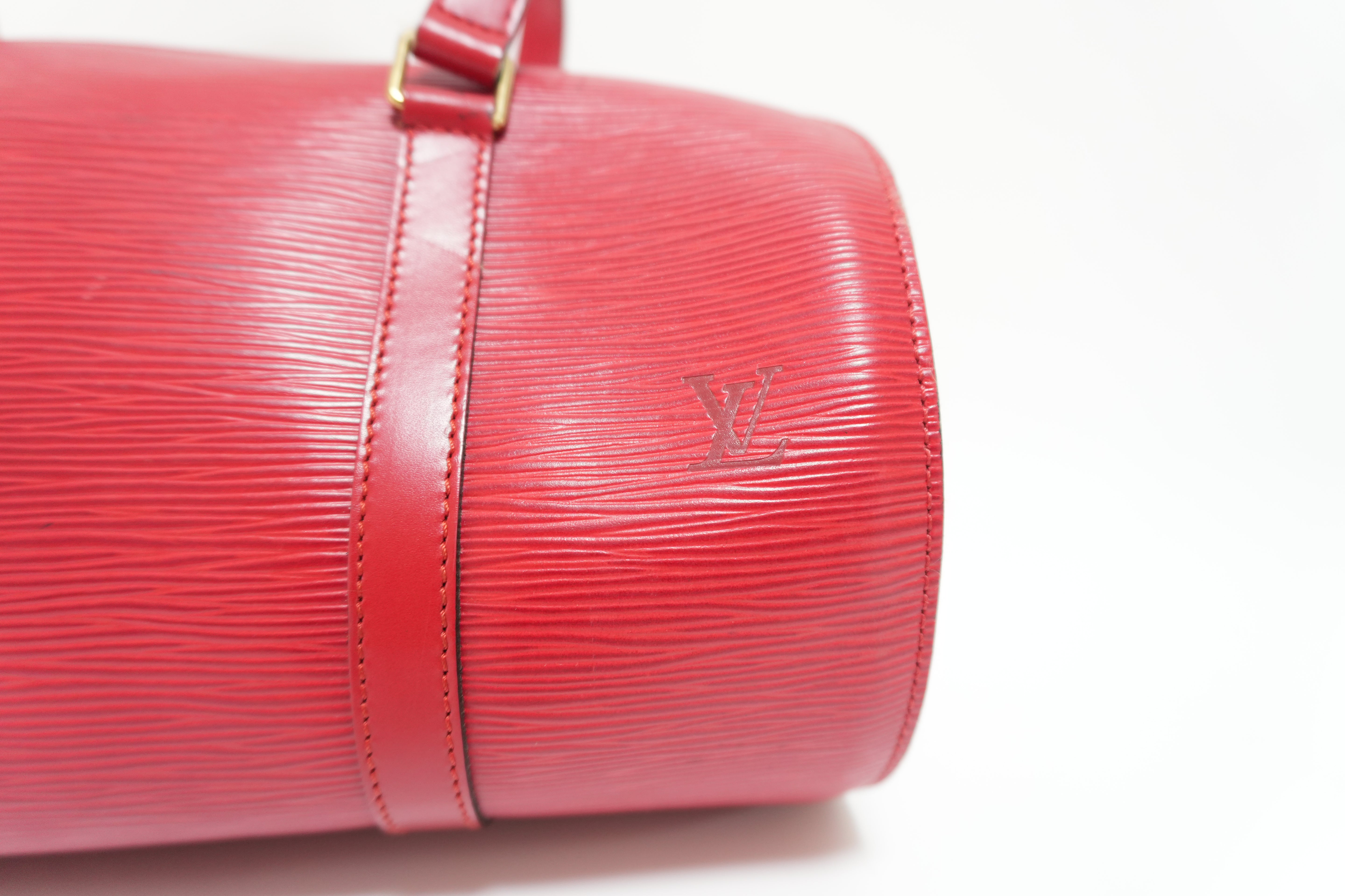 Louis Vuitton Epi Soufflot Handbag Red Used