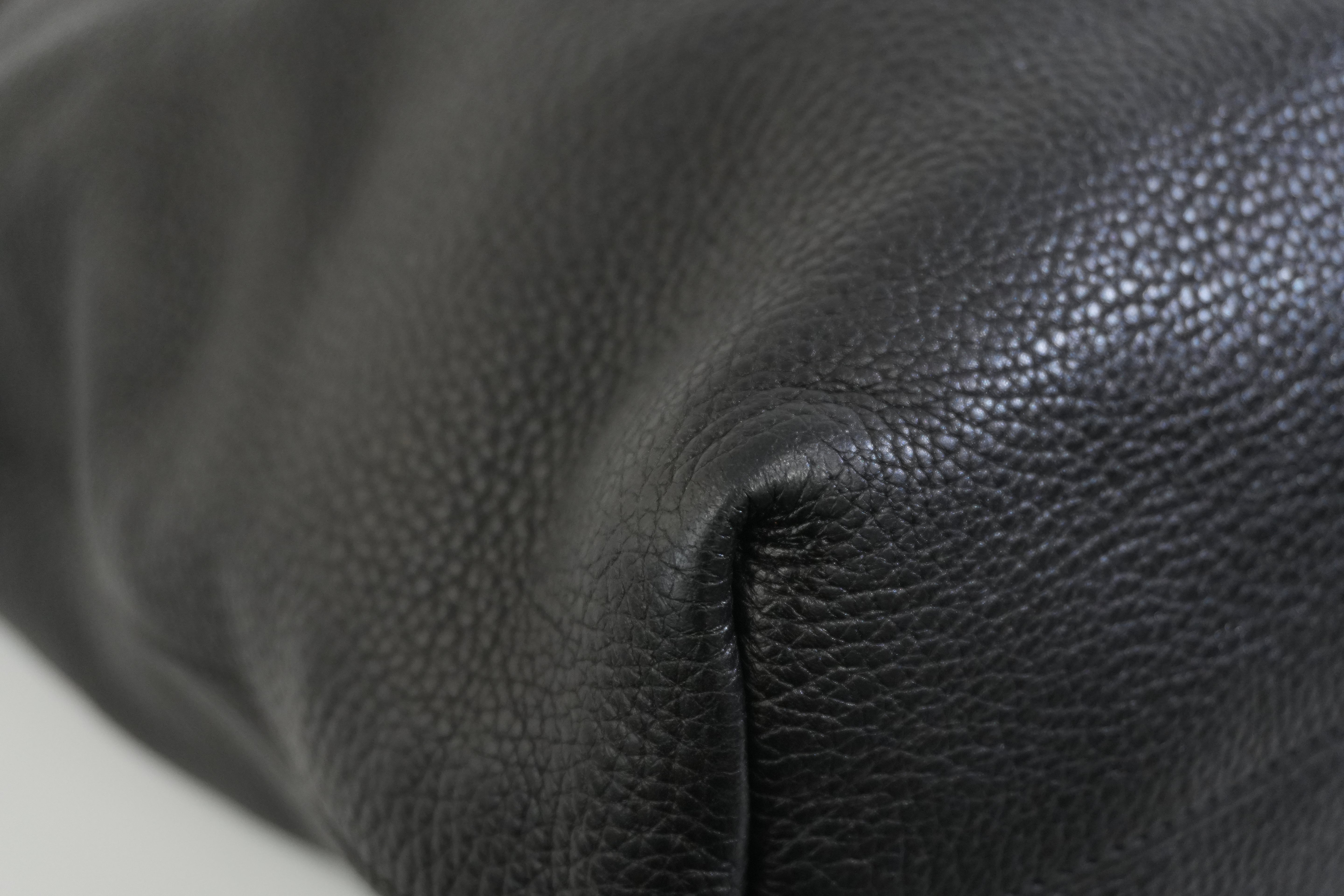 Pre-owned Prada Leather Two Way Shoulder Tote Bag Black Used