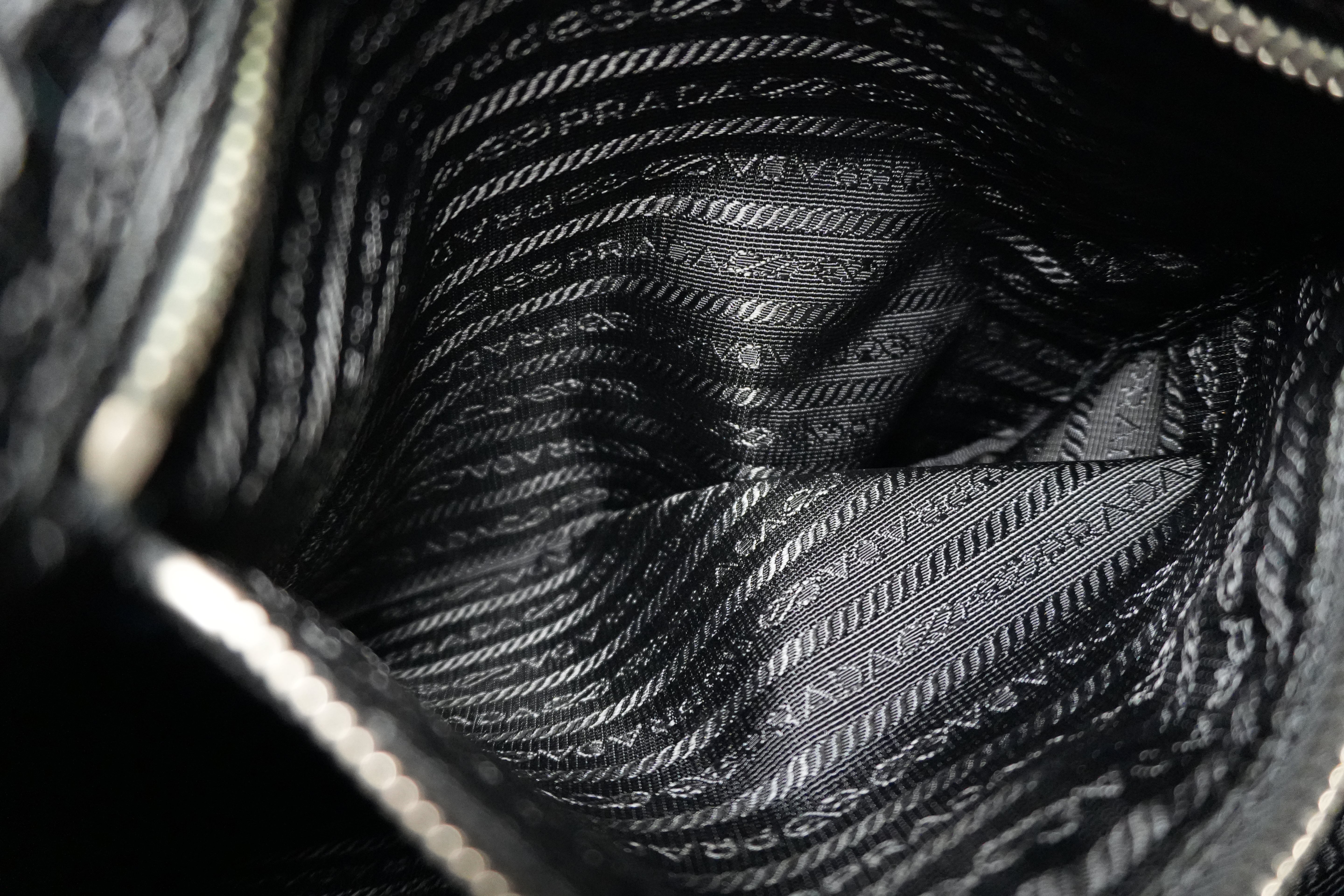 Pre-owned Prada Nylon Crossbody Bag Black Used