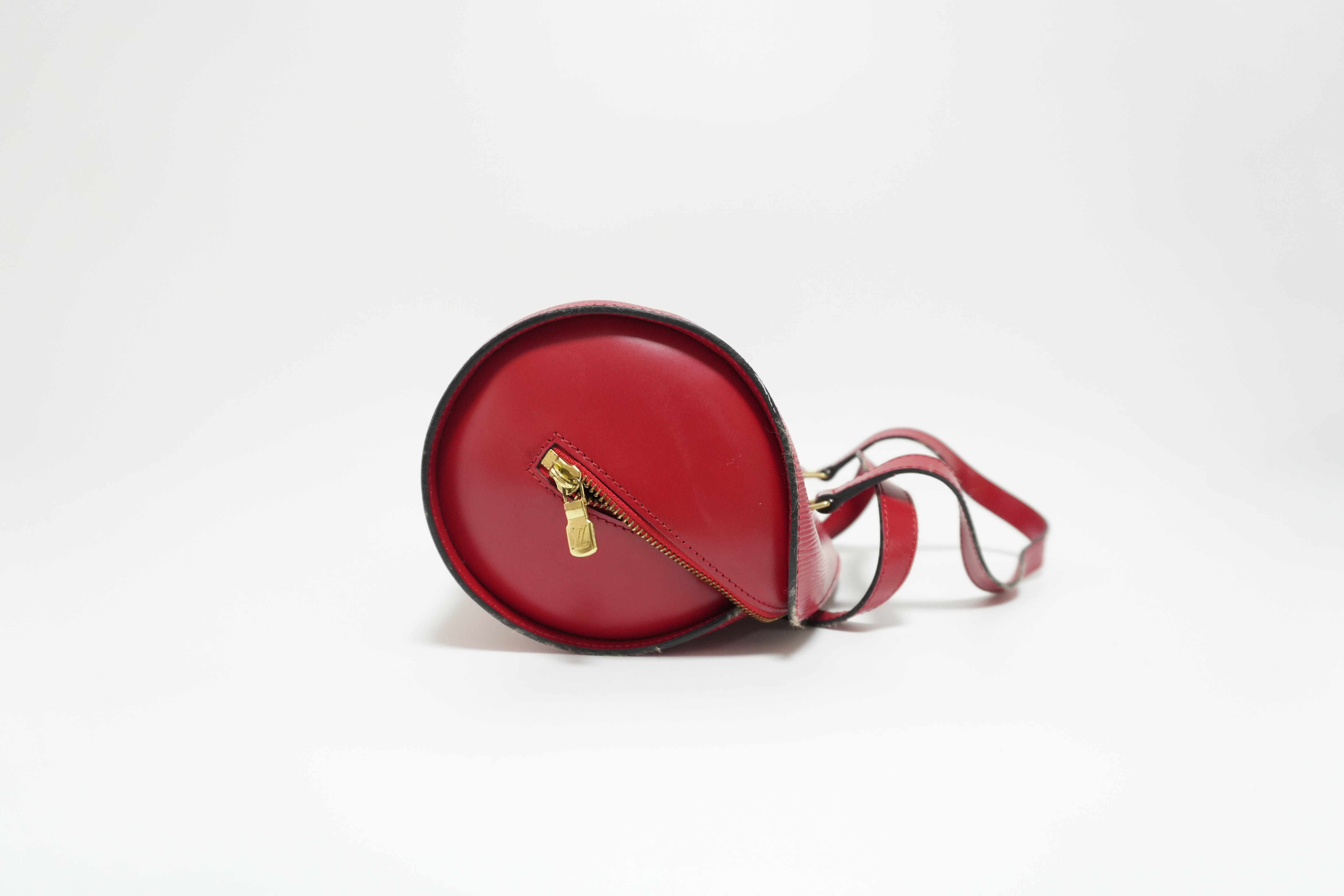 Louis Vuitton Epi Soufflot Handbag Red Used