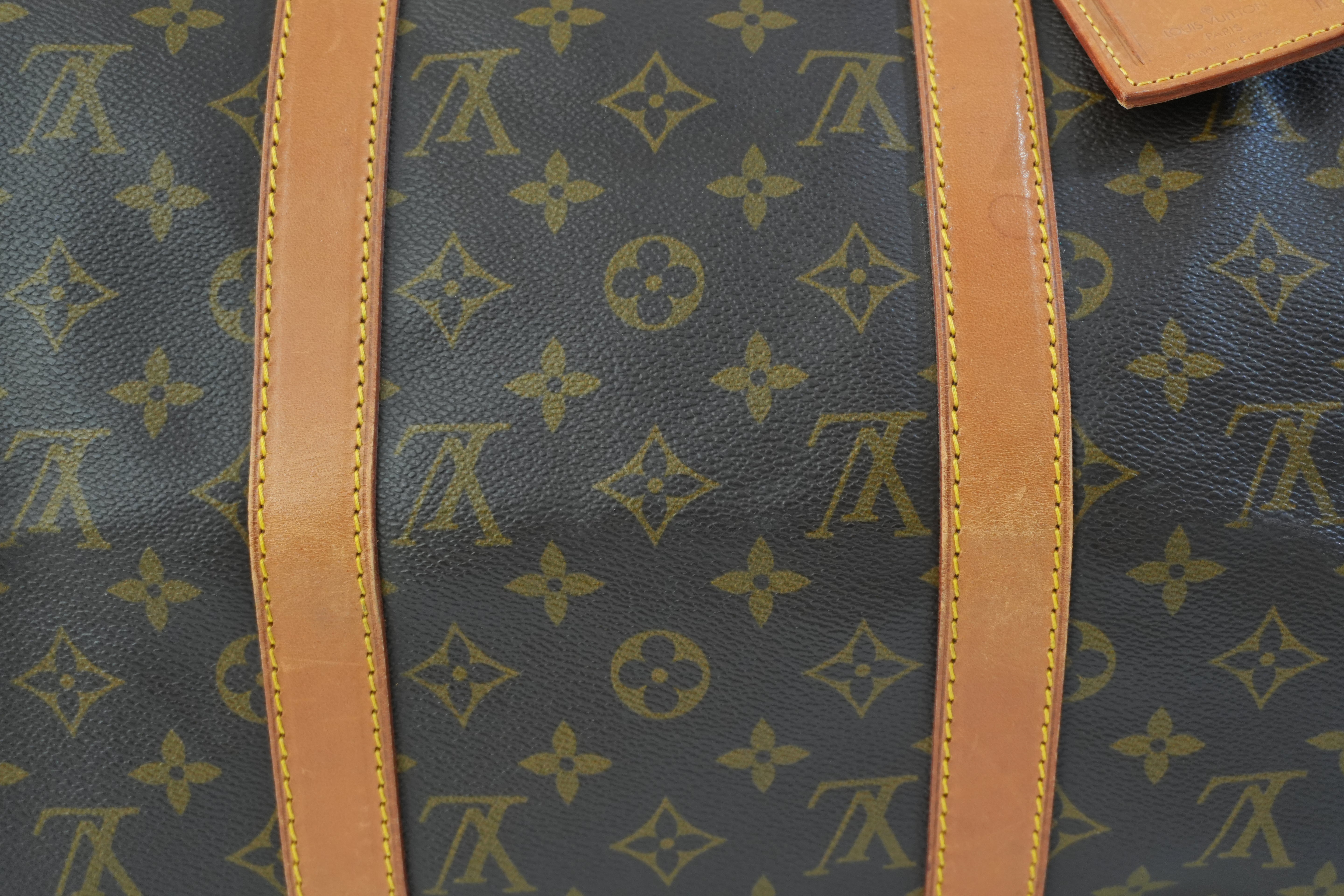 Pre-owned Louis Vuitton Monogram Keepall 50 Bandouliere Travel Bag Used