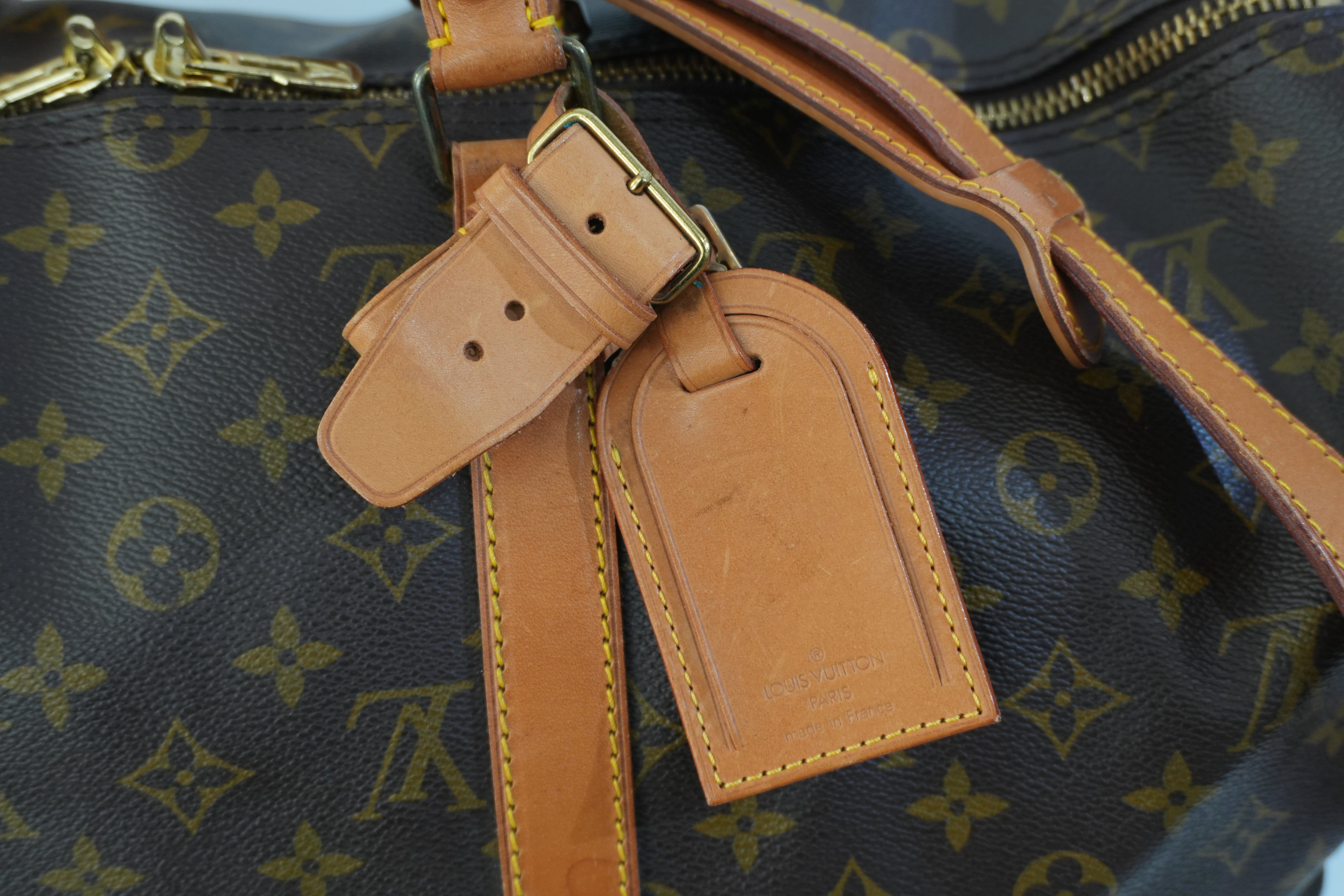 Pre-owned Louis Vuitton Monogram Keepall 50 Bandouliere Travel Bag Used