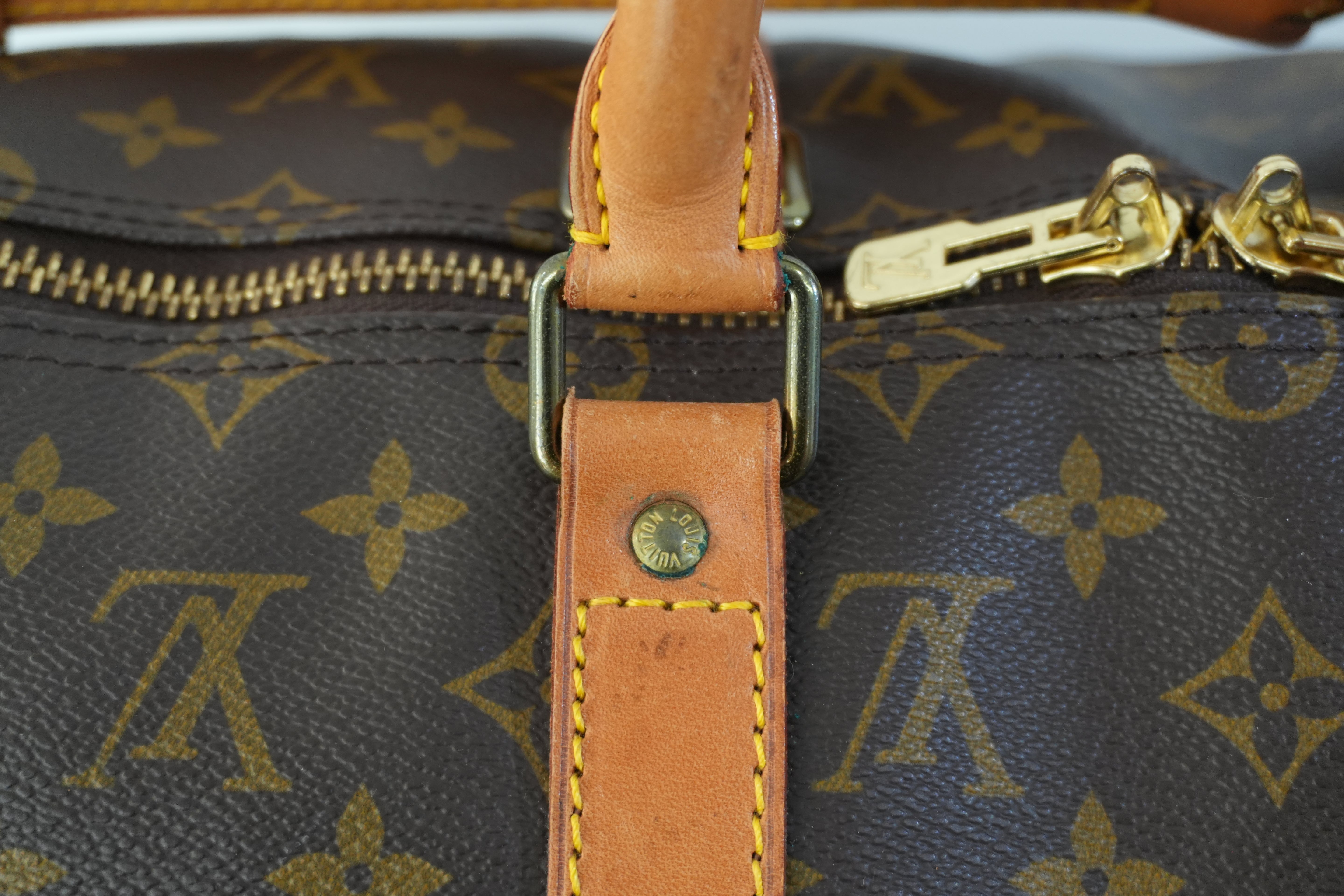 Pre-owned Louis Vuitton Monogram Keepall 50 Bandouliere Travel Bag Used
