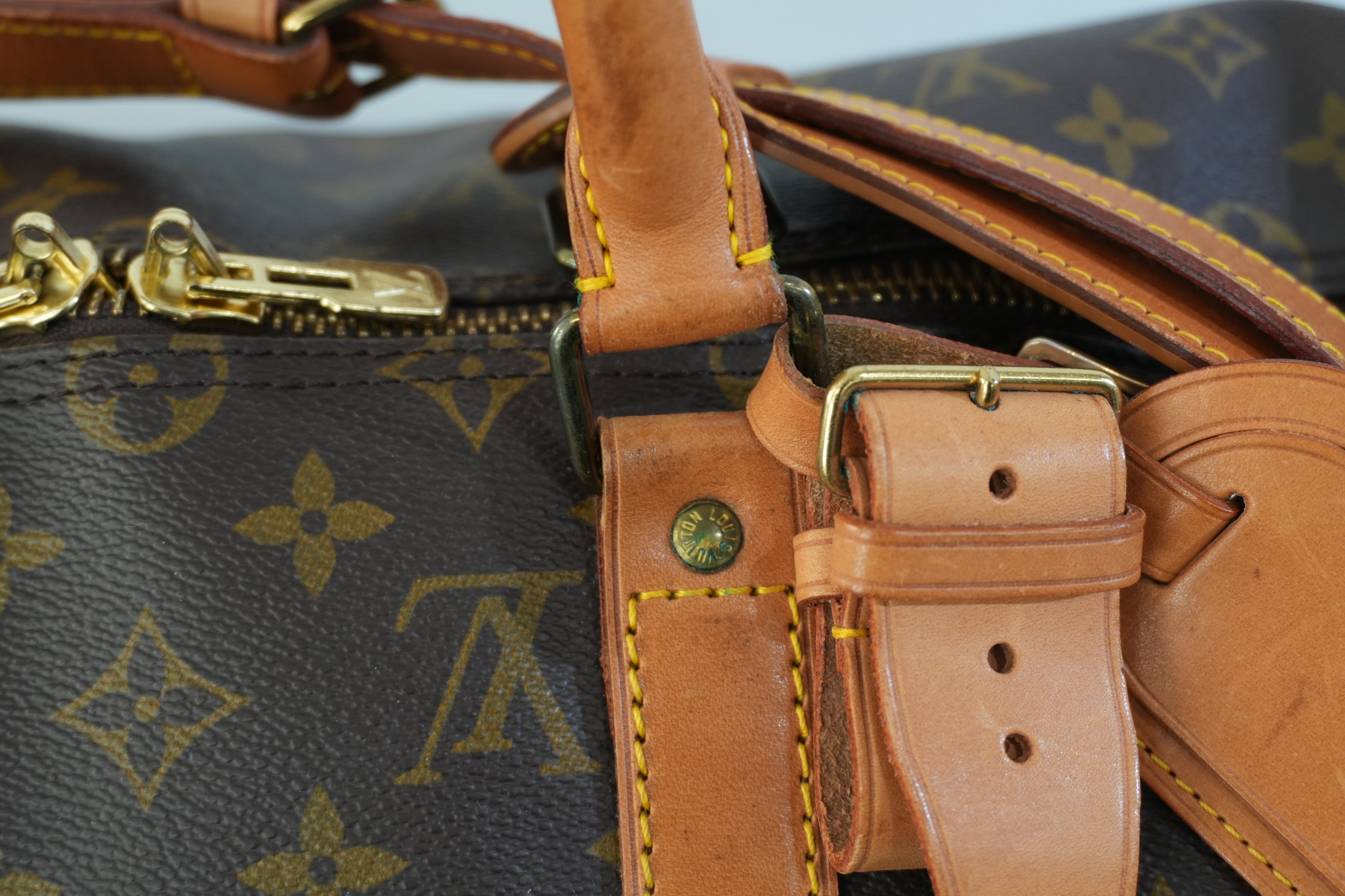 Pre-owned Louis Vuitton Monogram Keepall 50 Bandouliere Travel Bag Used