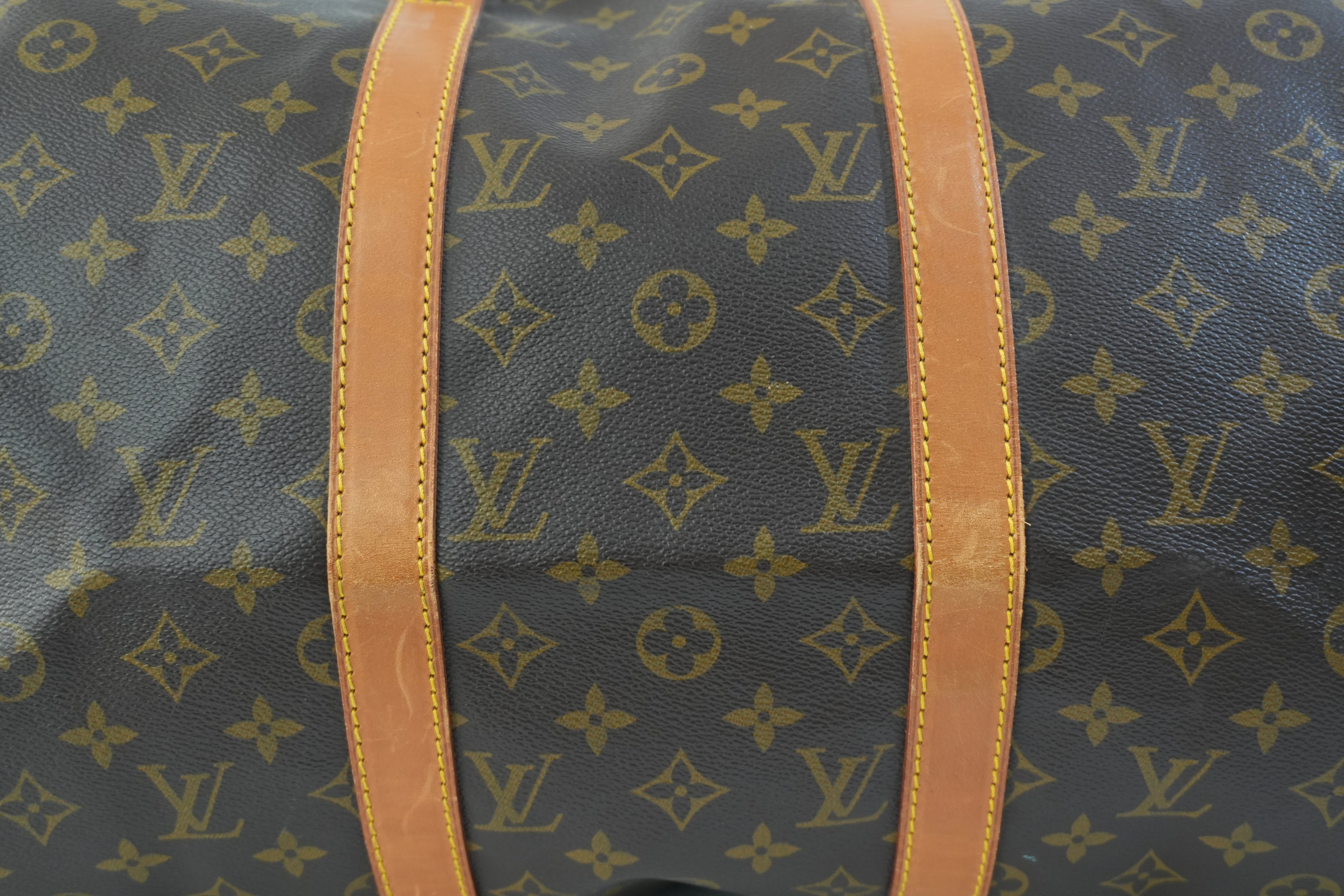 Pre-owned Louis Vuitton Monogram Keepall 50 Bandouliere Travel Bag Used