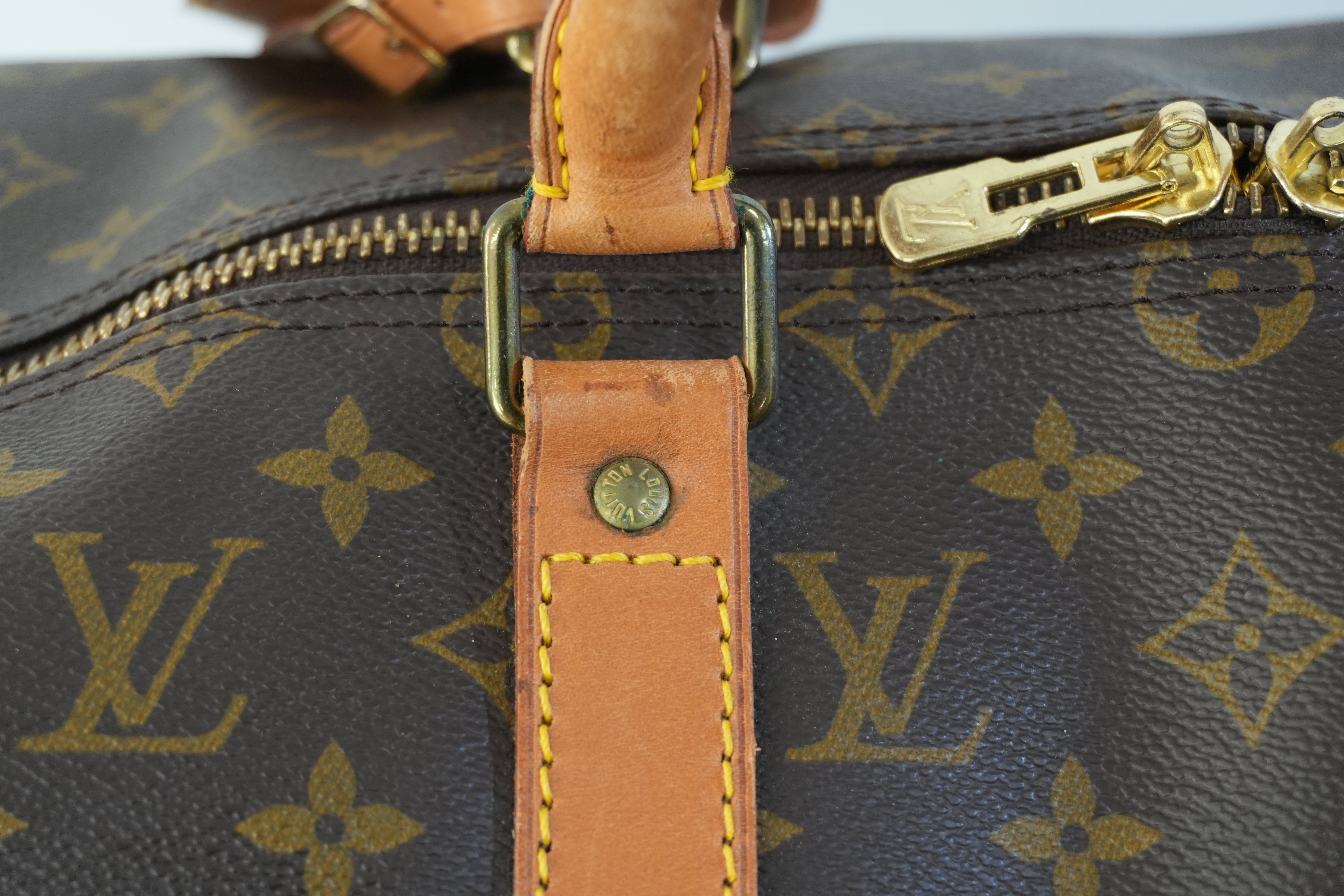 Pre-owned Louis Vuitton Monogram Keepall 50 Bandouliere Travel Bag Used