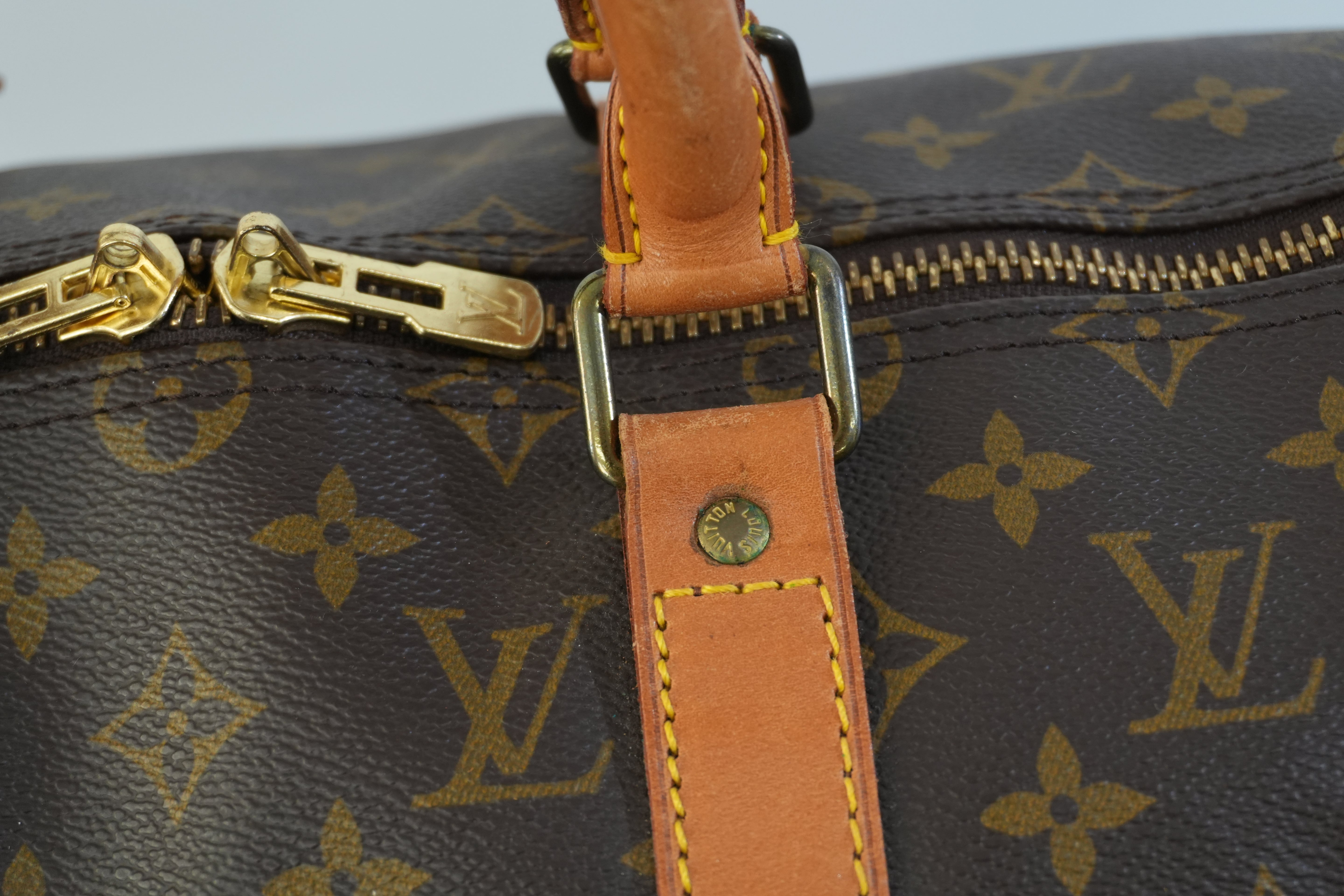 Pre-owned Louis Vuitton Monogram Keepall 50 Bandouliere Travel Bag Used