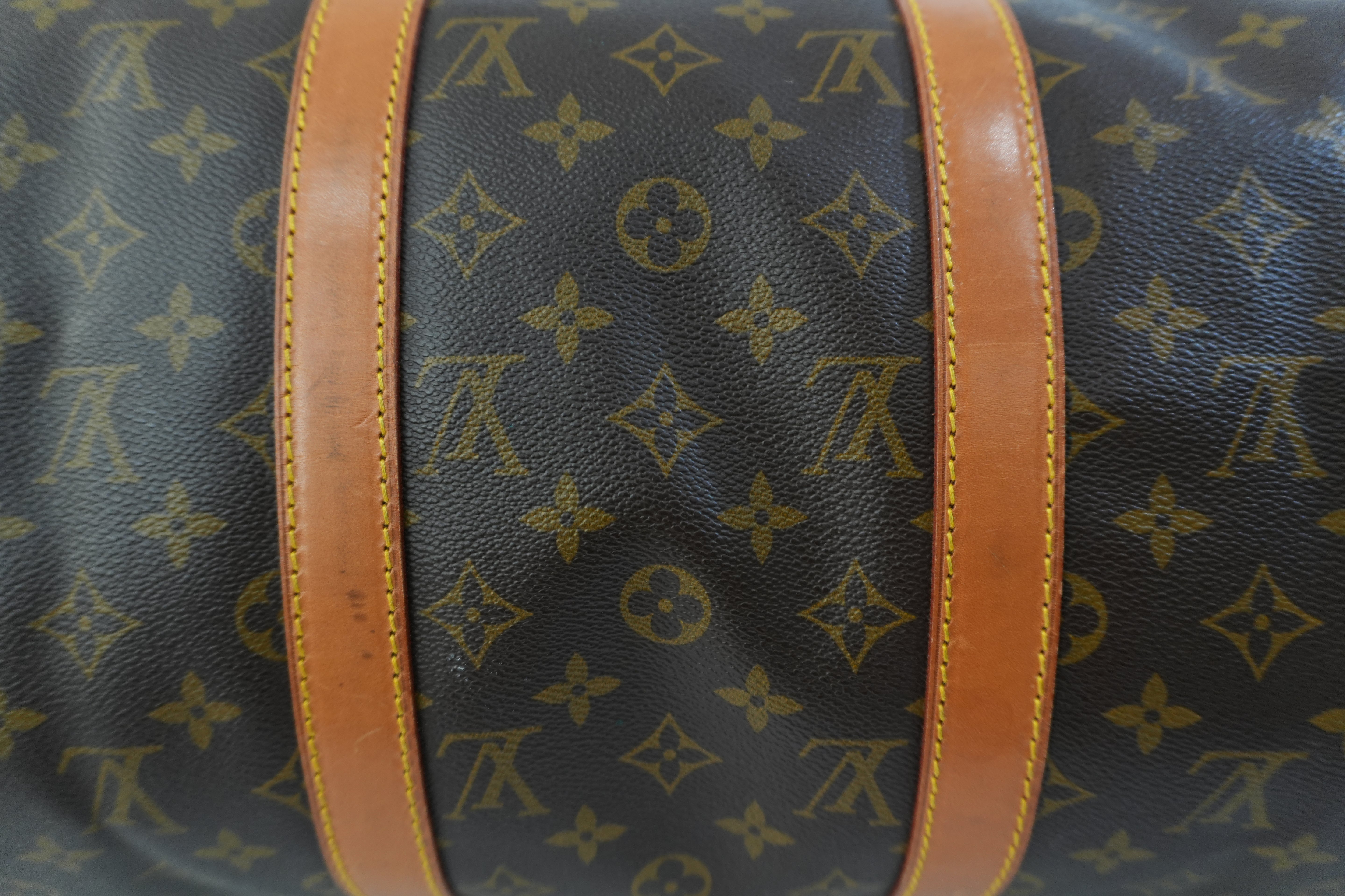 Pre-owned Louis Vuitton Monogram Keepall 50 Bandouliere Travel Bag Used