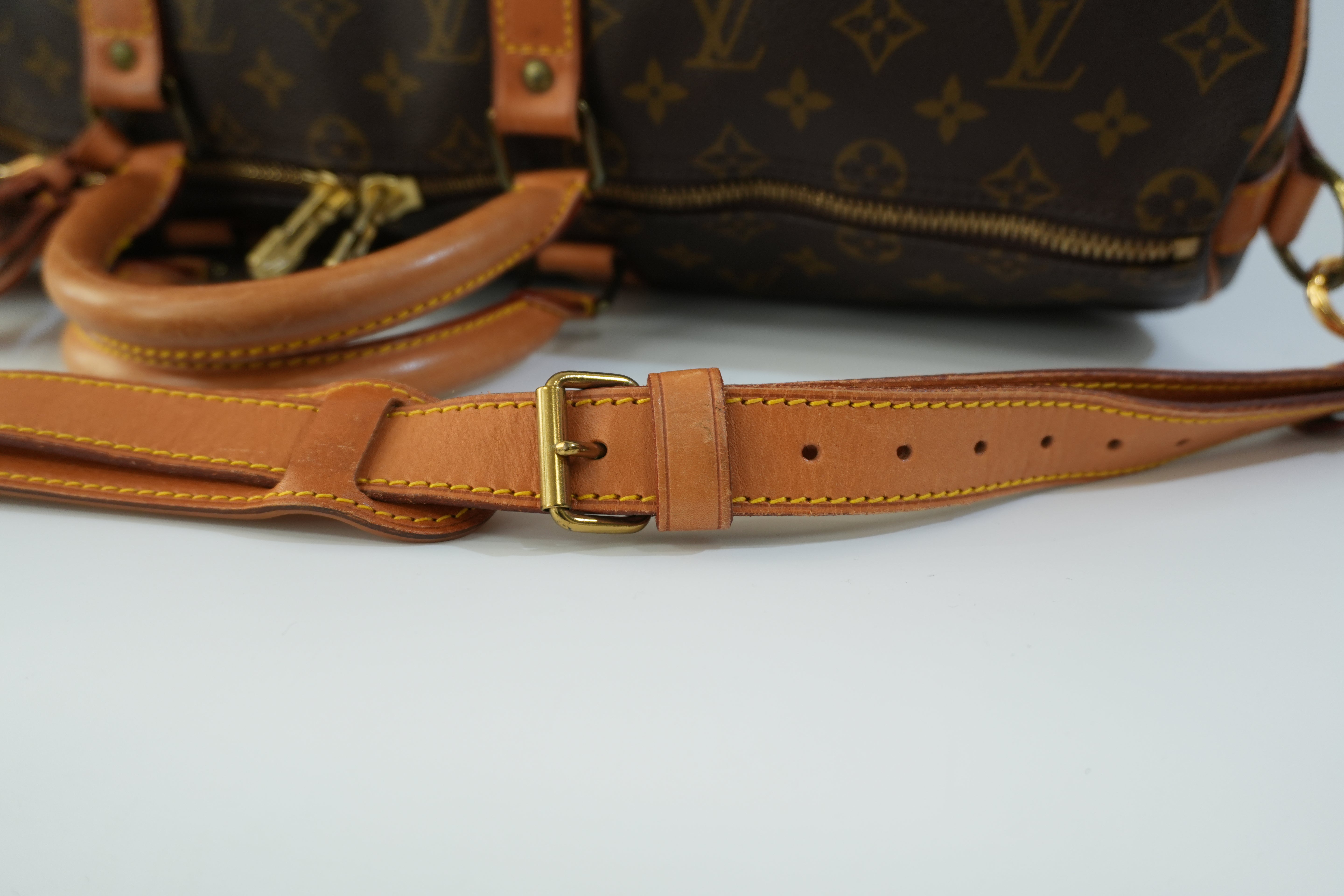 Pre-owned Louis Vuitton Monogram Keepall 50 Bandouliere Travel Bag Used