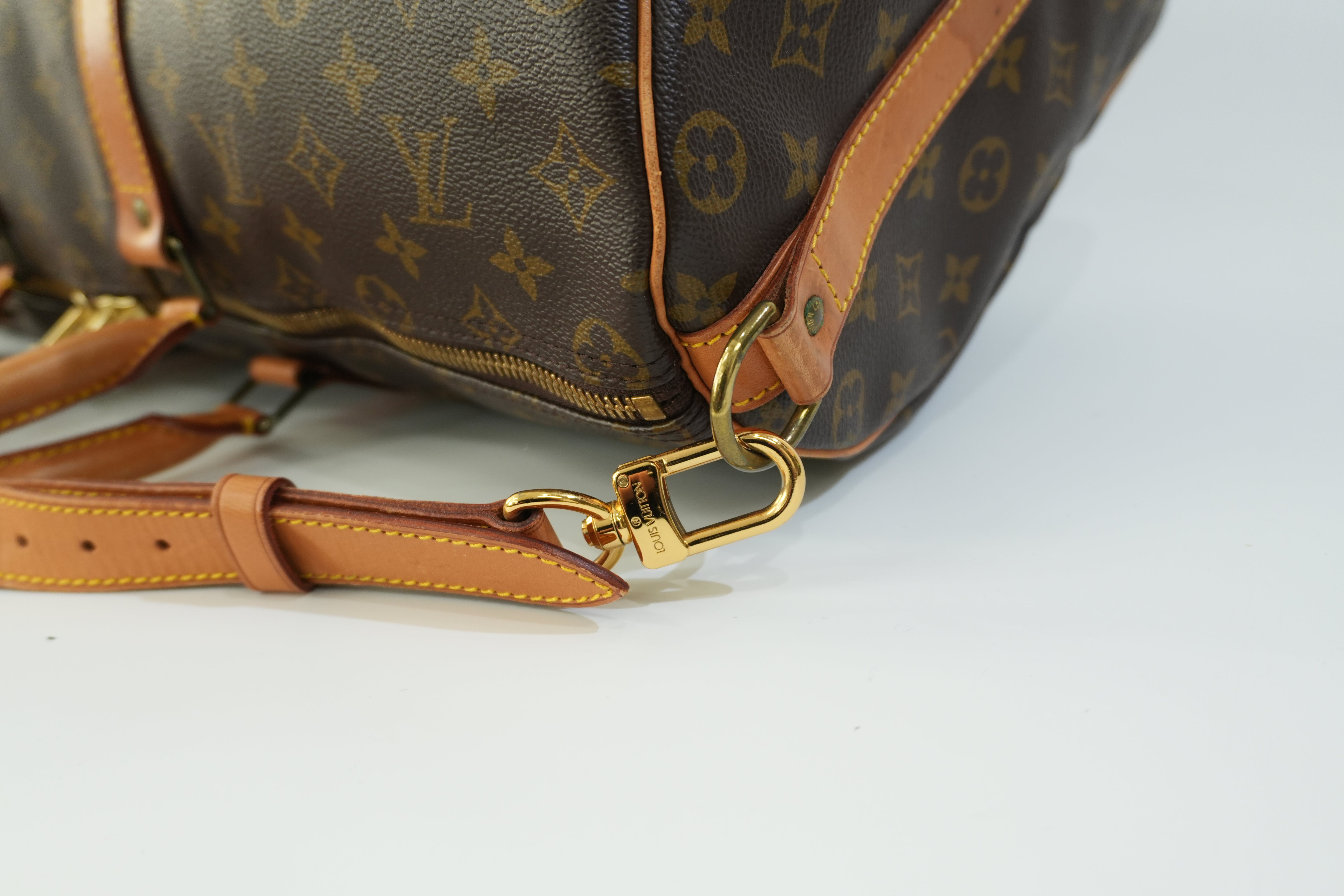 Pre-owned Louis Vuitton Monogram Keepall 50 Bandouliere Travel Bag Used