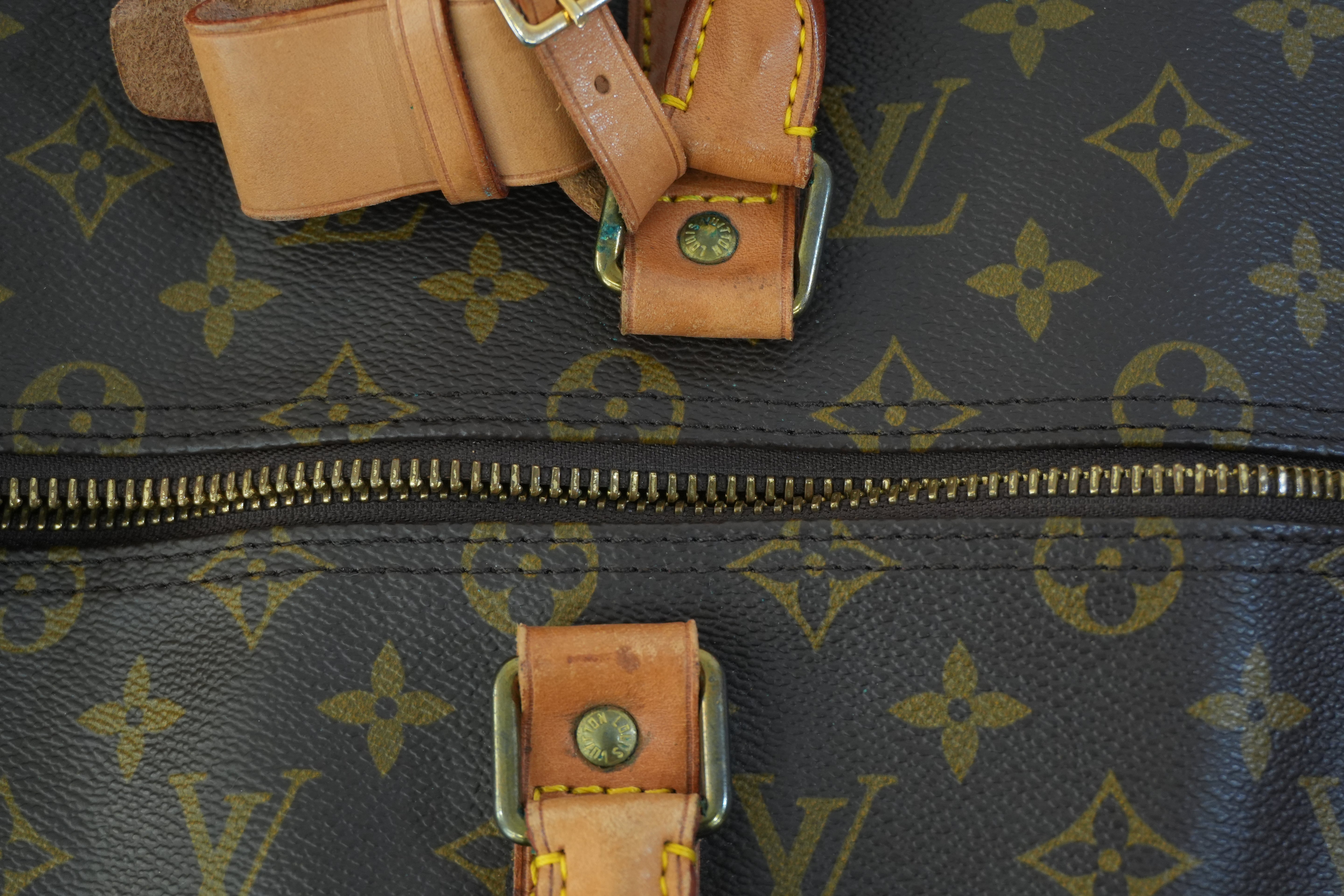 Pre-owned Louis Vuitton Monogram Keepall 50 Bandouliere Travel Bag Used