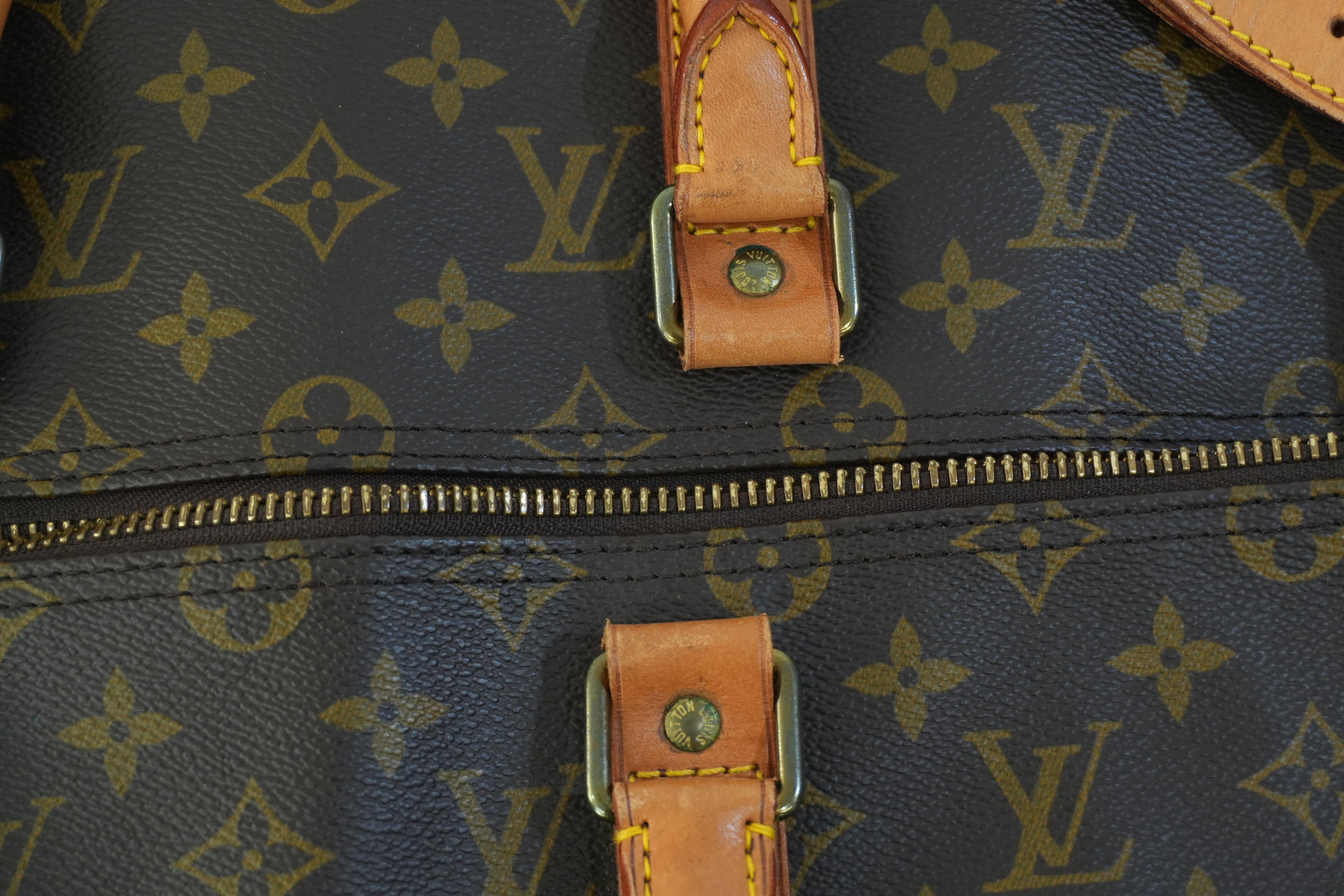 Pre-owned Louis Vuitton Monogram Keepall 50 Bandouliere Travel Bag Used