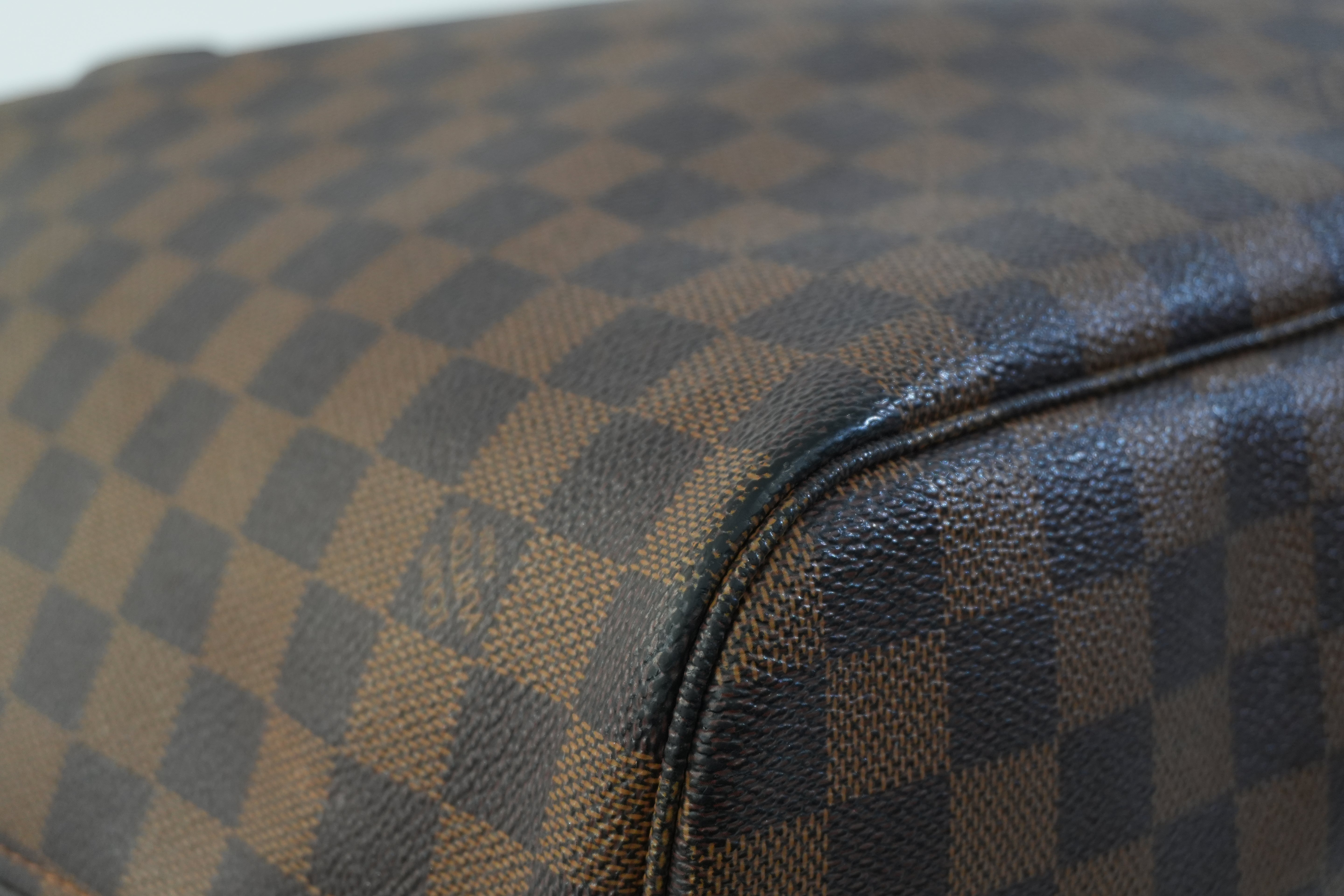 Pre-owned Louis Vuitton Damier Ebene Neverfull MM Tote Bag Used