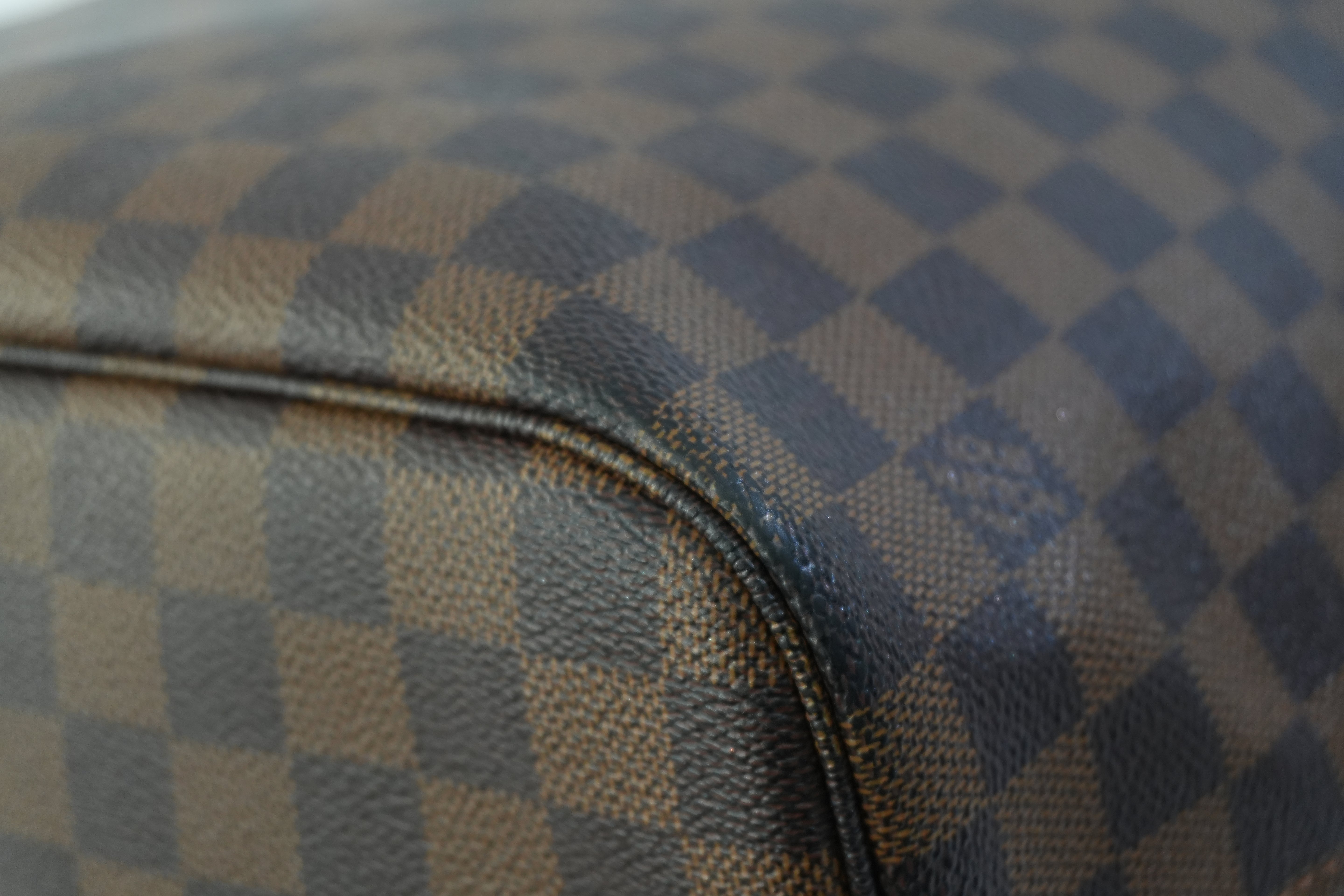 Pre-owned Louis Vuitton Damier Ebene Neverfull MM Tote Bag Used