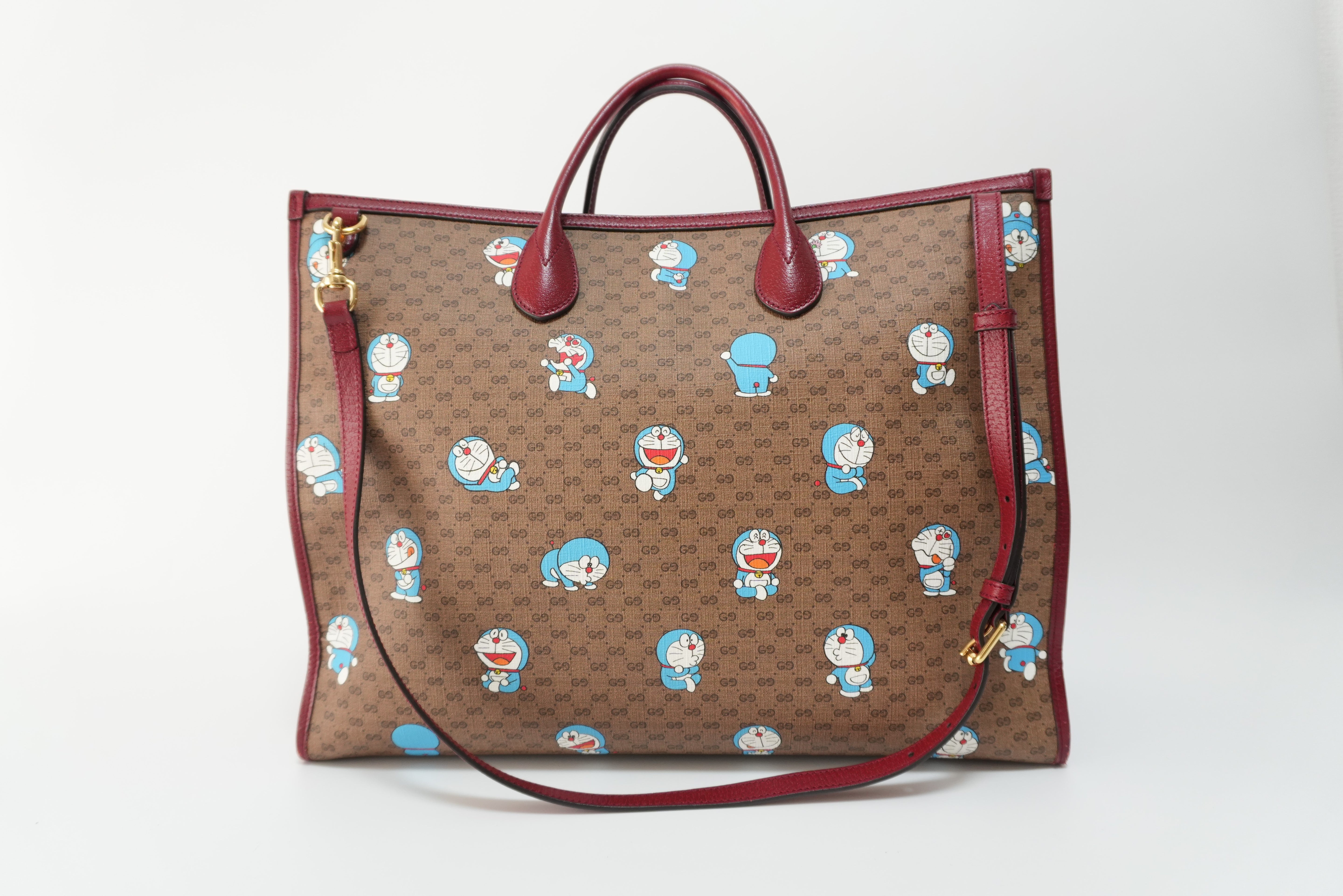 Gucci Canvas Doraemon Tote Bag Bag Used