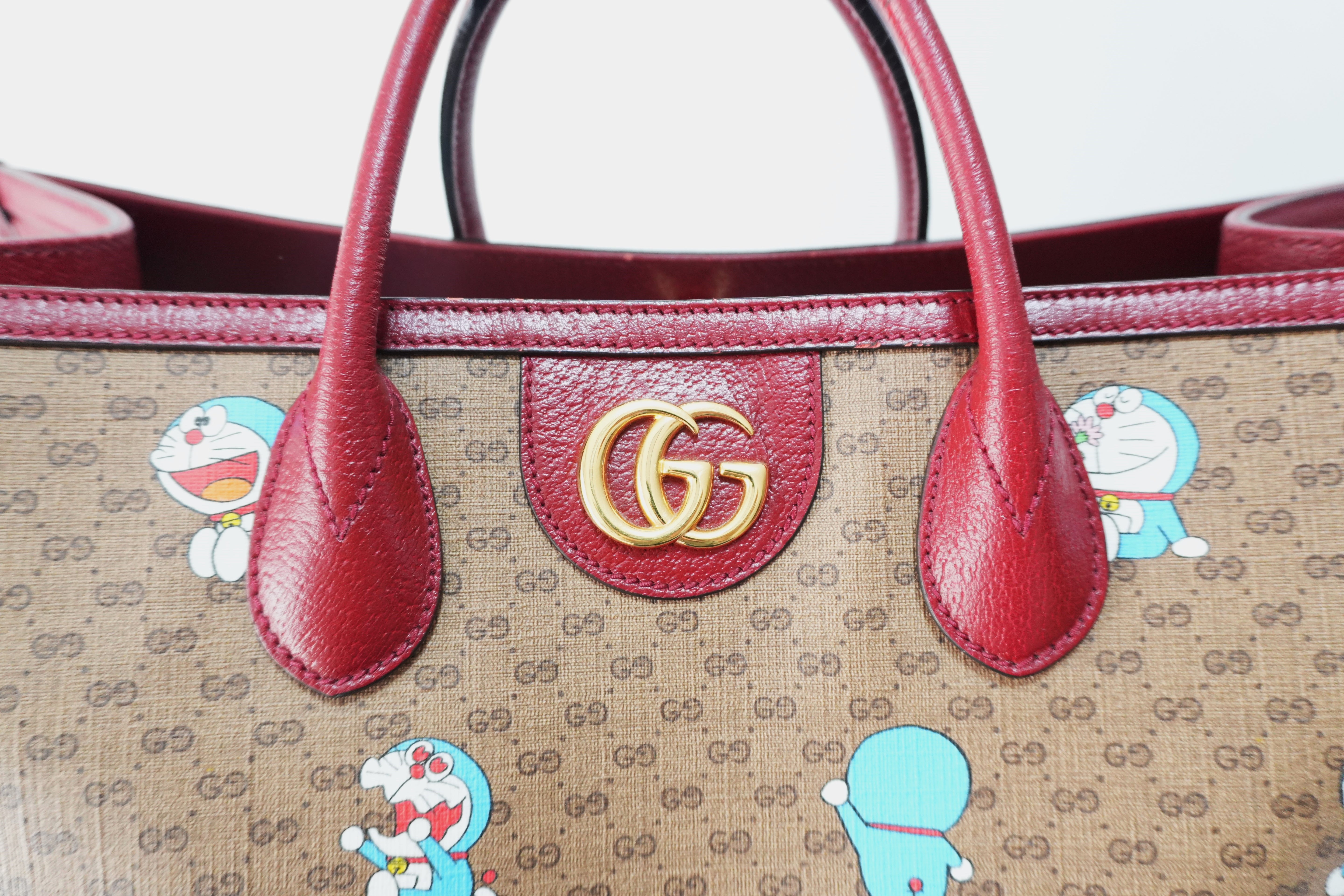 Gucci Canvas Doraemon Tote Bag Bag Used