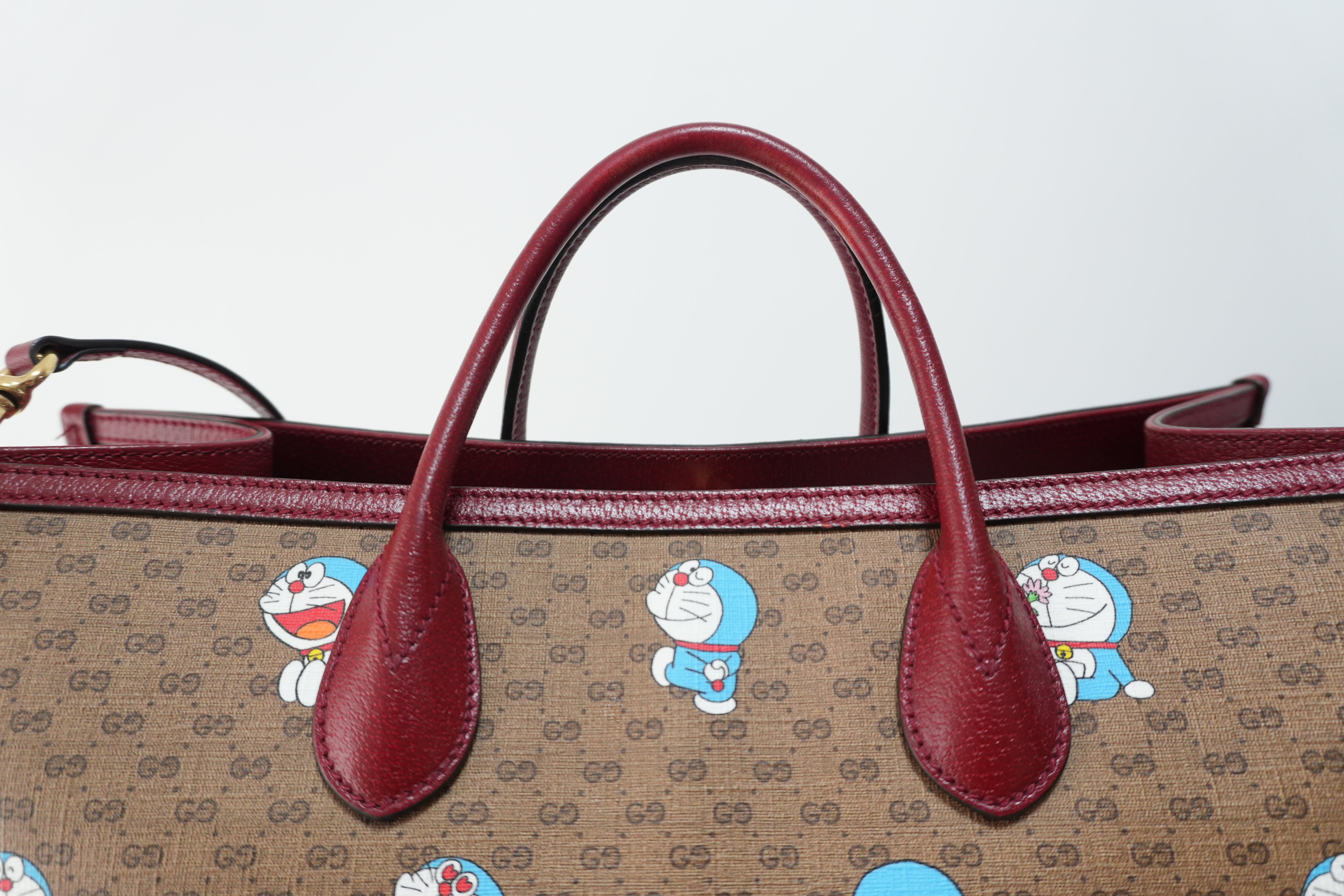 Gucci Canvas Doraemon Tote Bag Bag Used