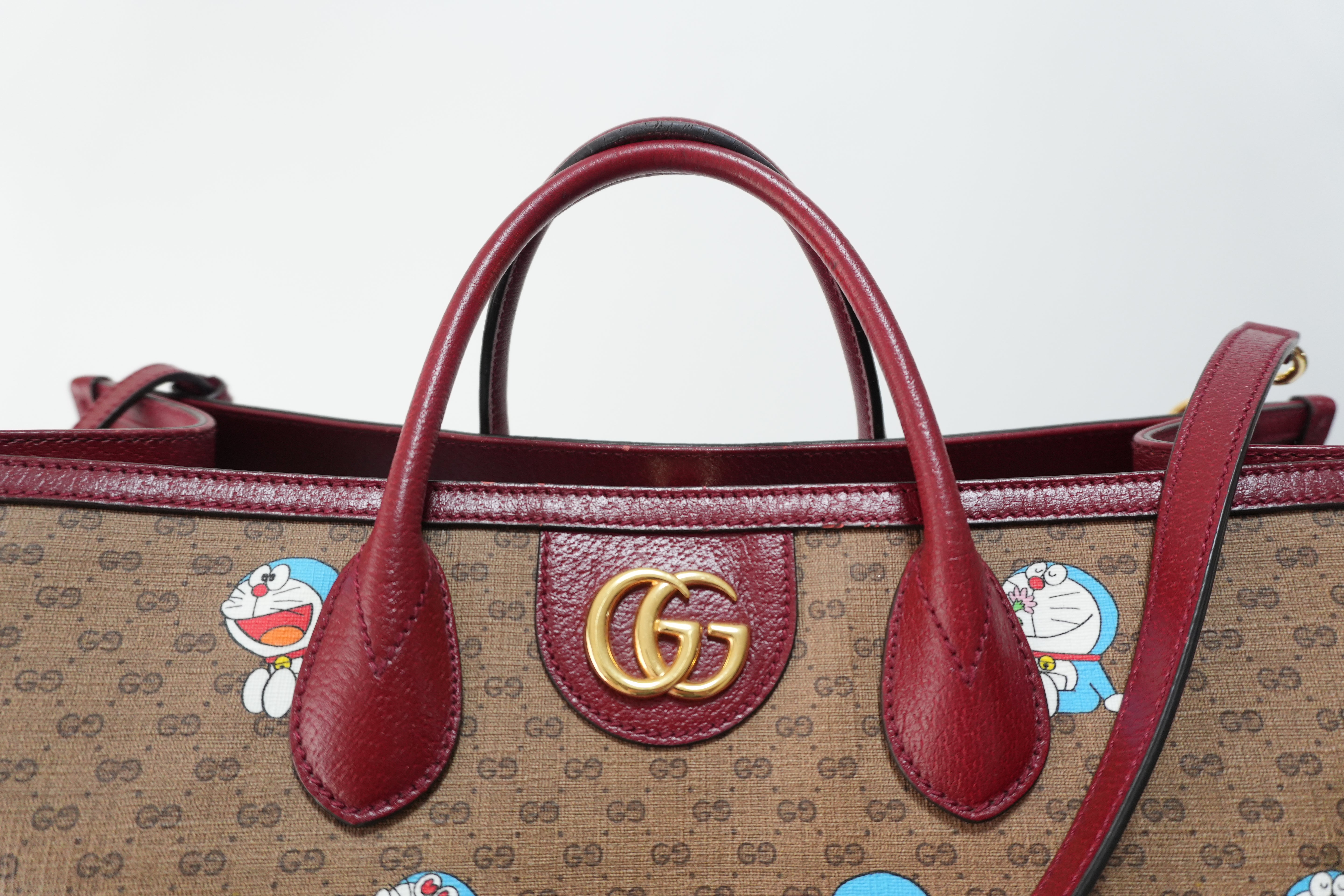 Gucci Canvas Doraemon Tote Bag Bag Used