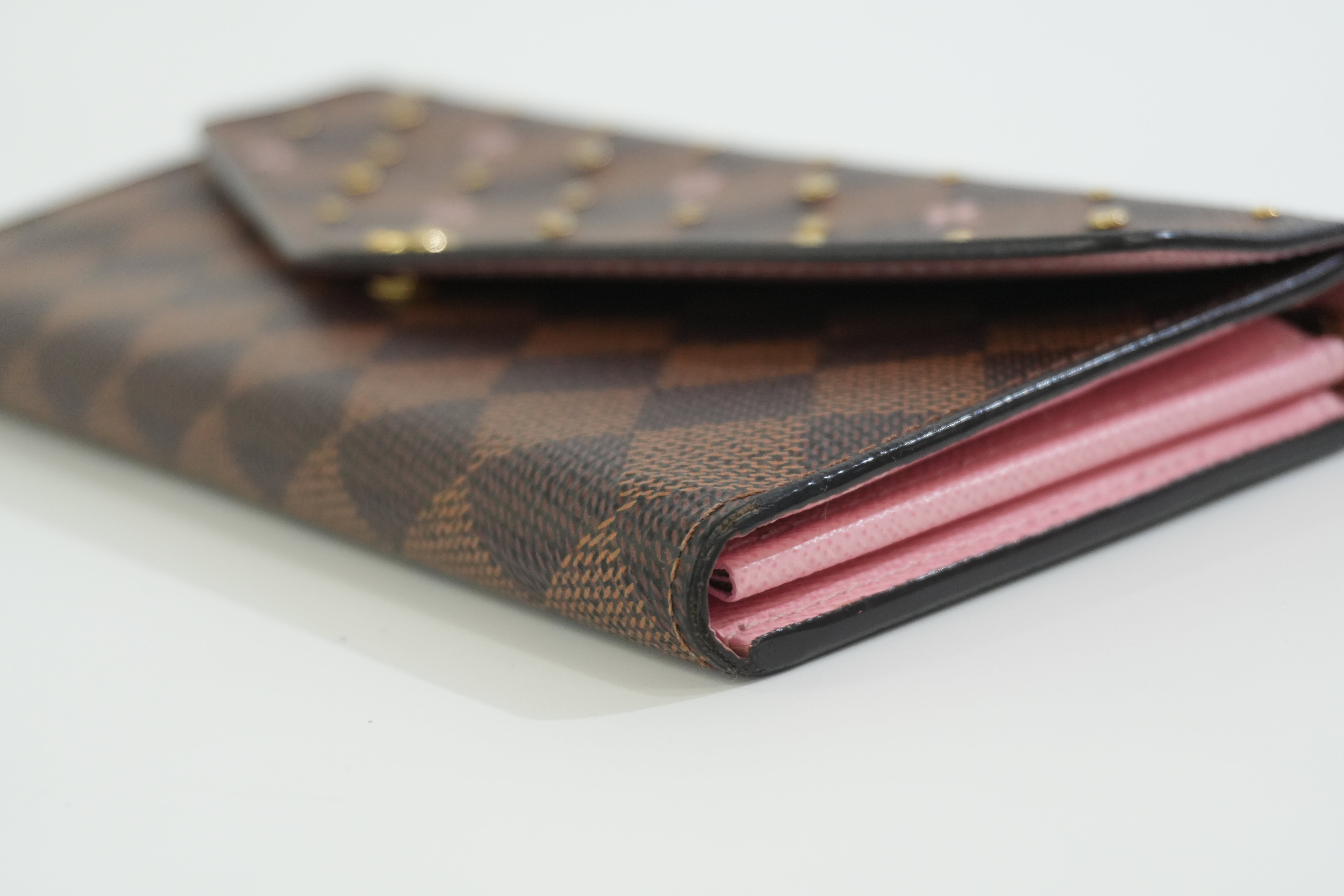 Pre-owned Louis Vuitton Monogram Sarah Wallet Flower Used