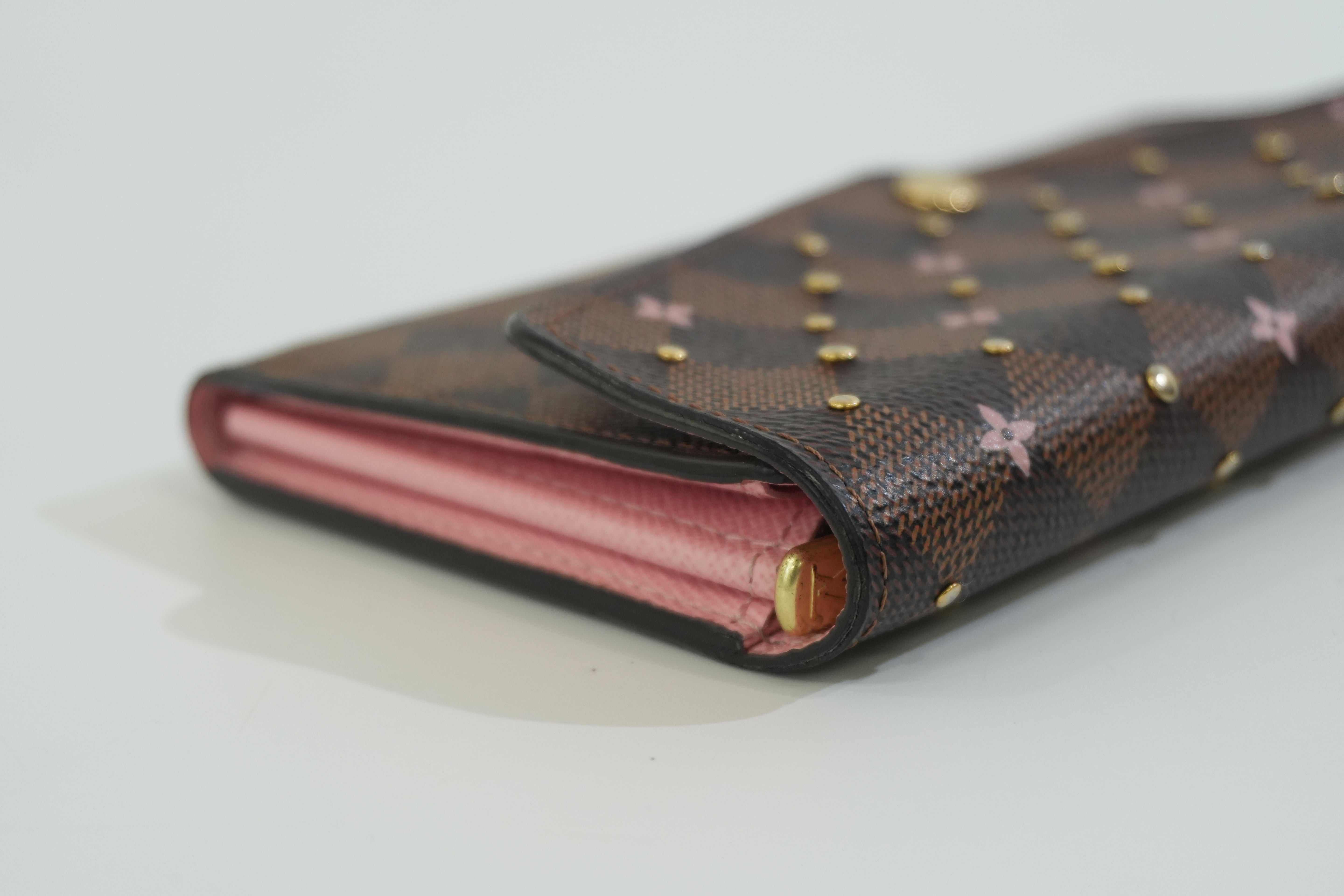 Pre-owned Louis Vuitton Monogram Sarah Wallet Flower Used