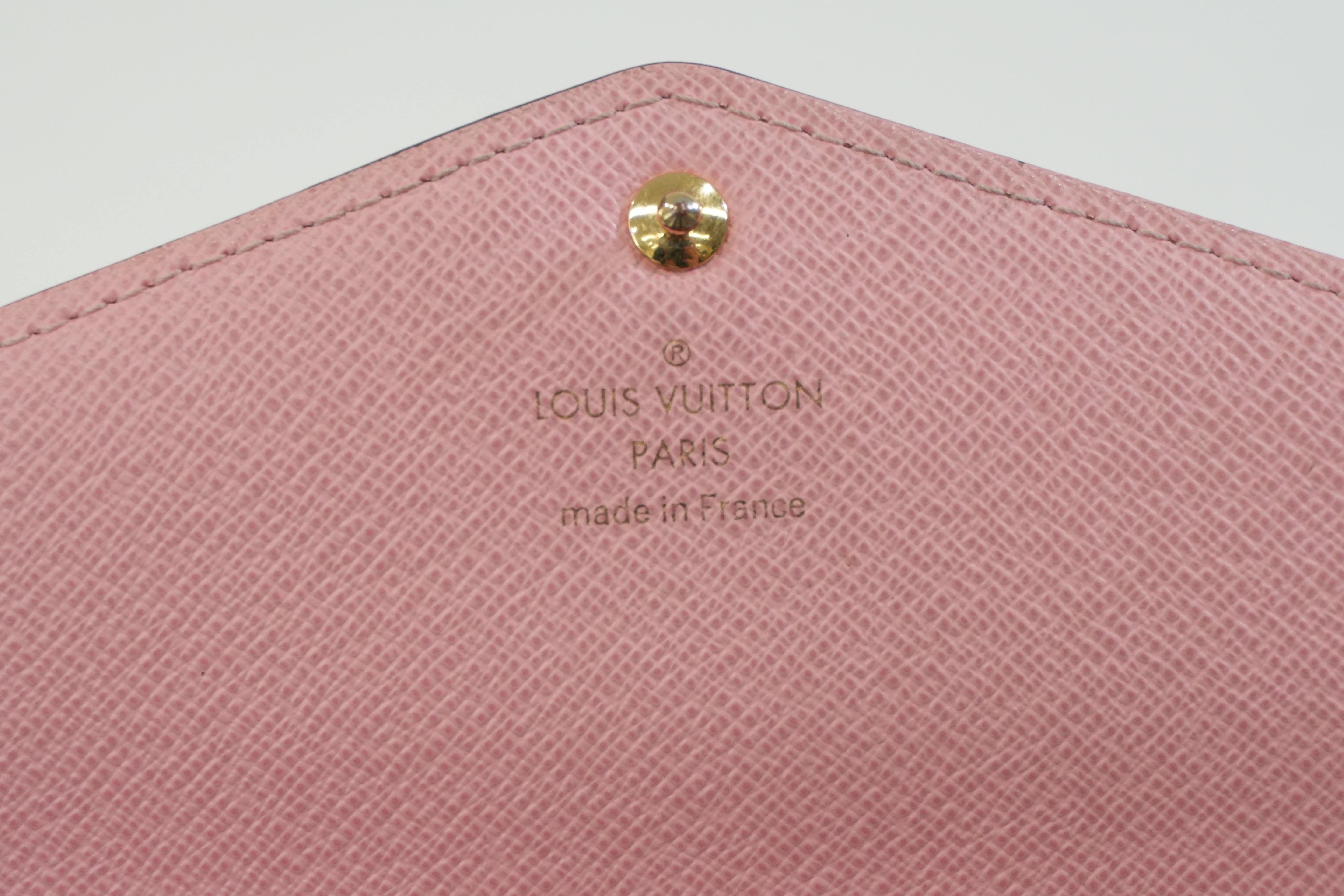 Pre-owned Louis Vuitton Monogram Sarah Wallet Flower Used