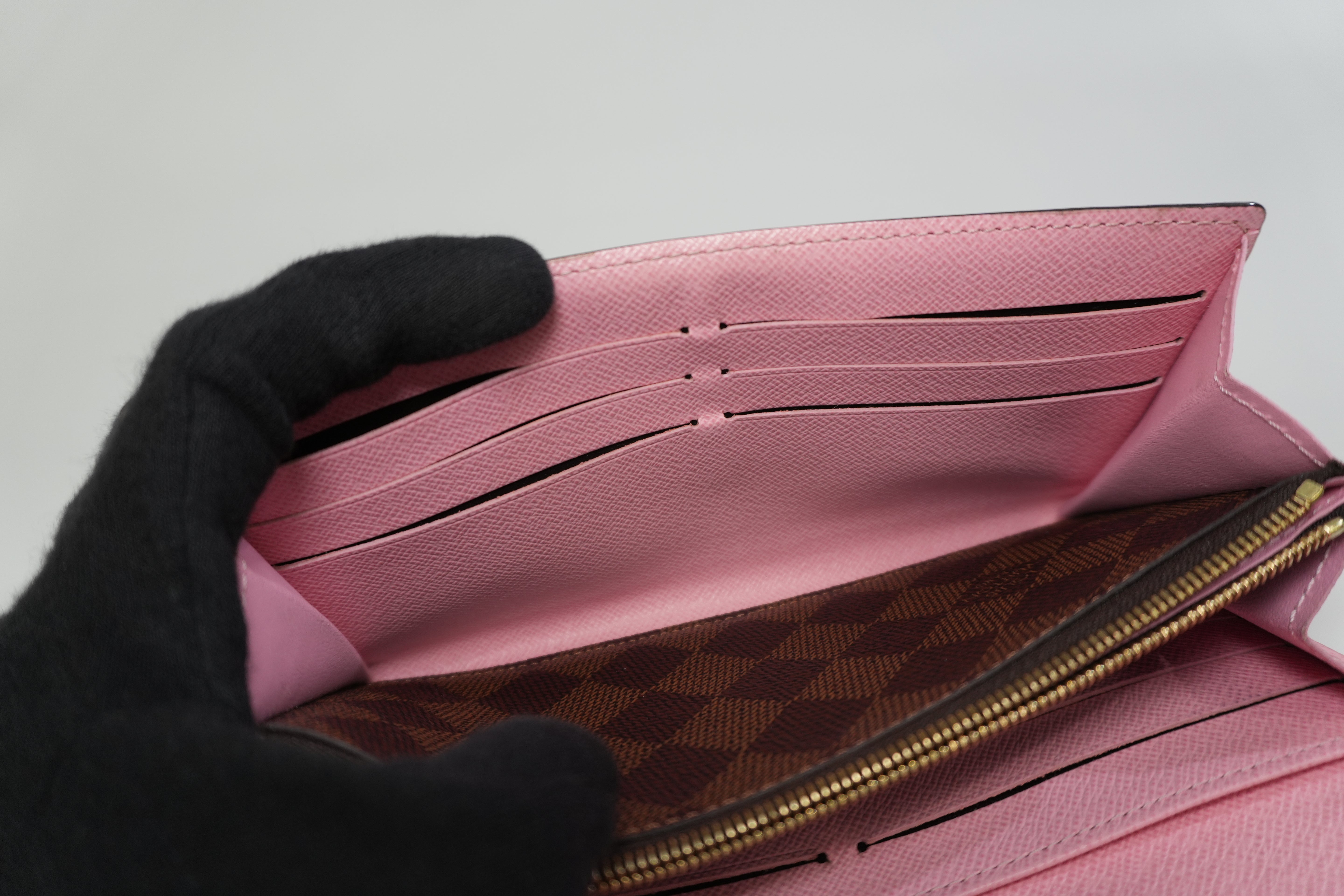 Pre-owned Louis Vuitton Monogram Sarah Wallet Flower Used