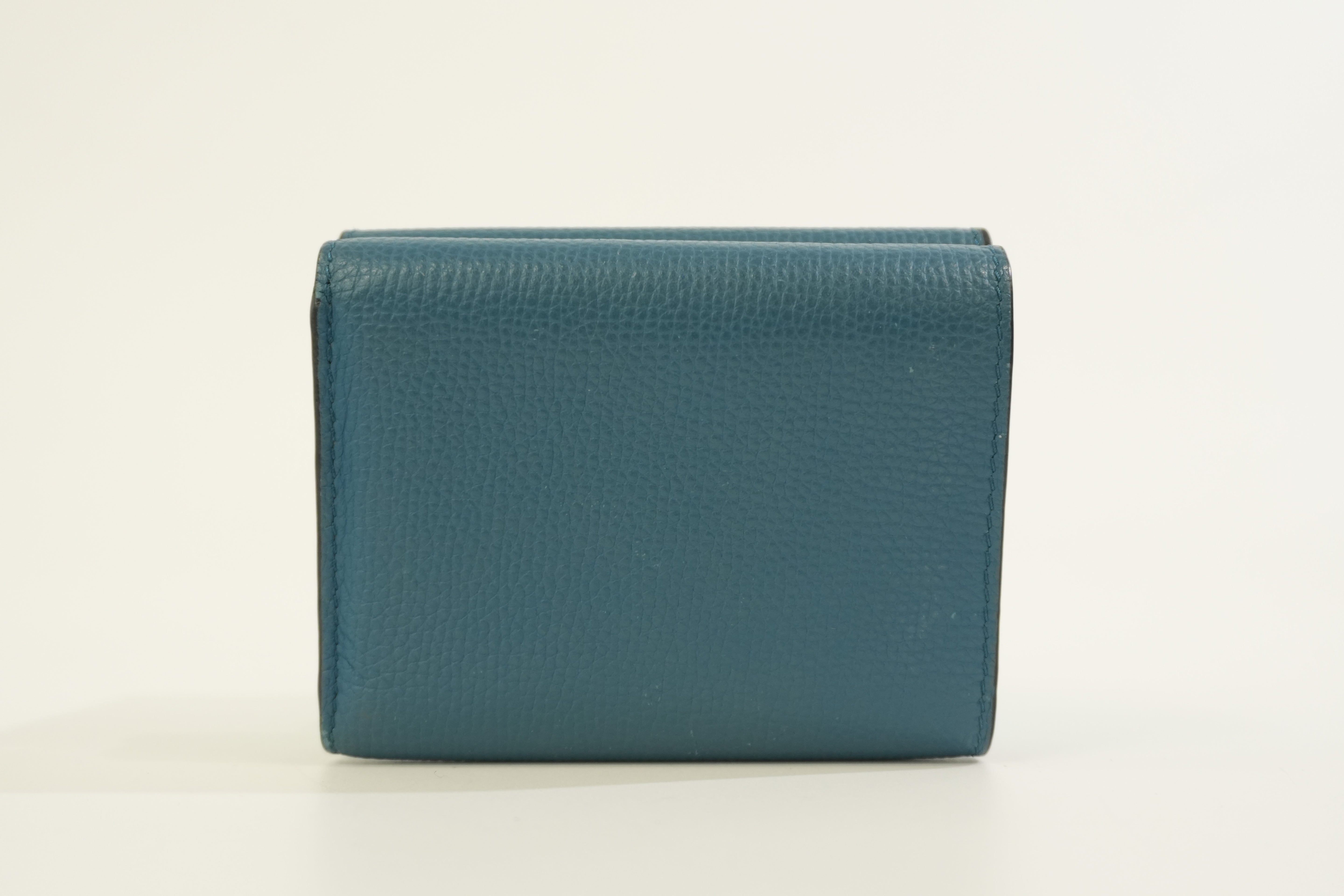 Pre-owned Loewe Trifold Wallet Blue Used