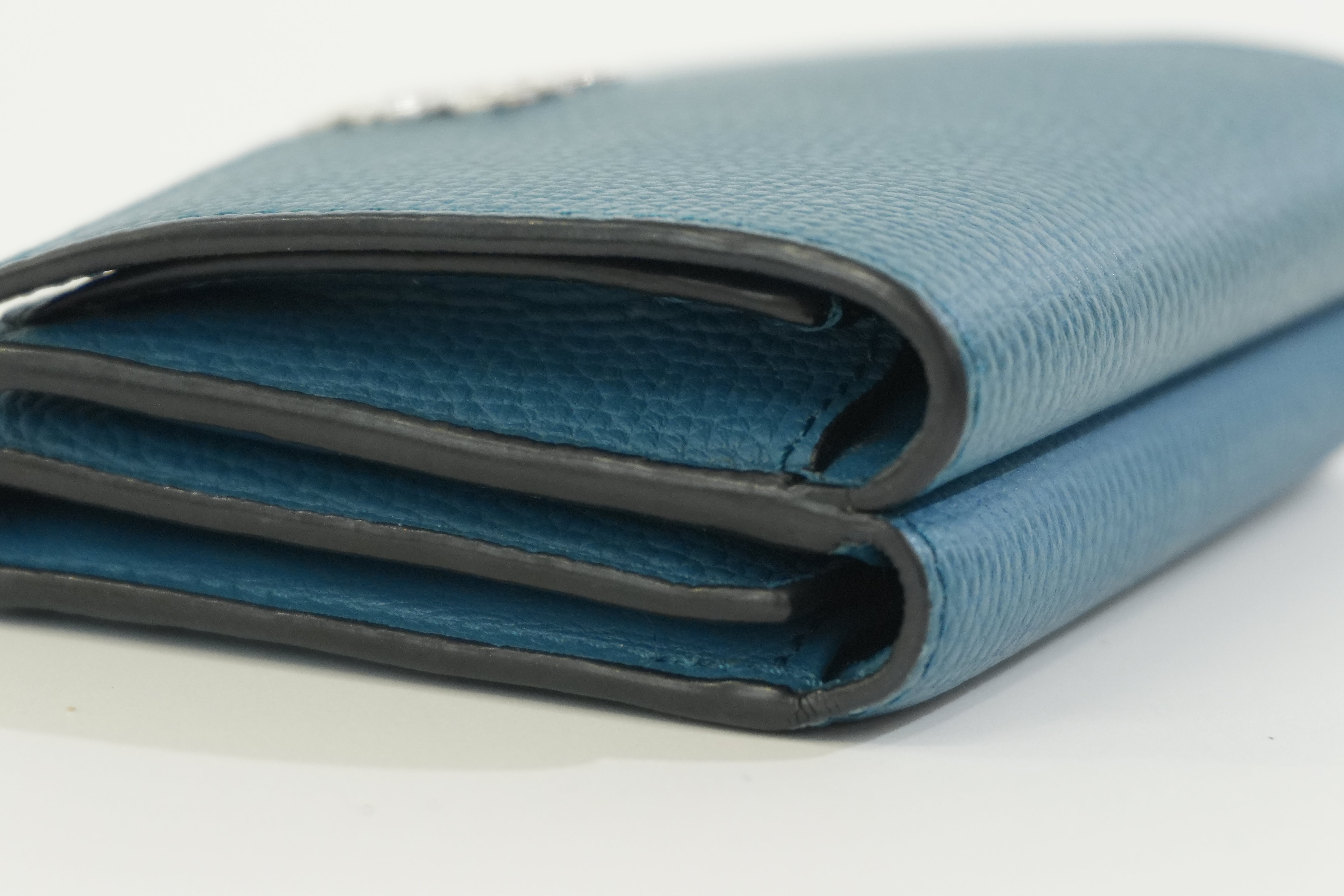 Pre-owned Loewe Trifold Wallet Blue Used