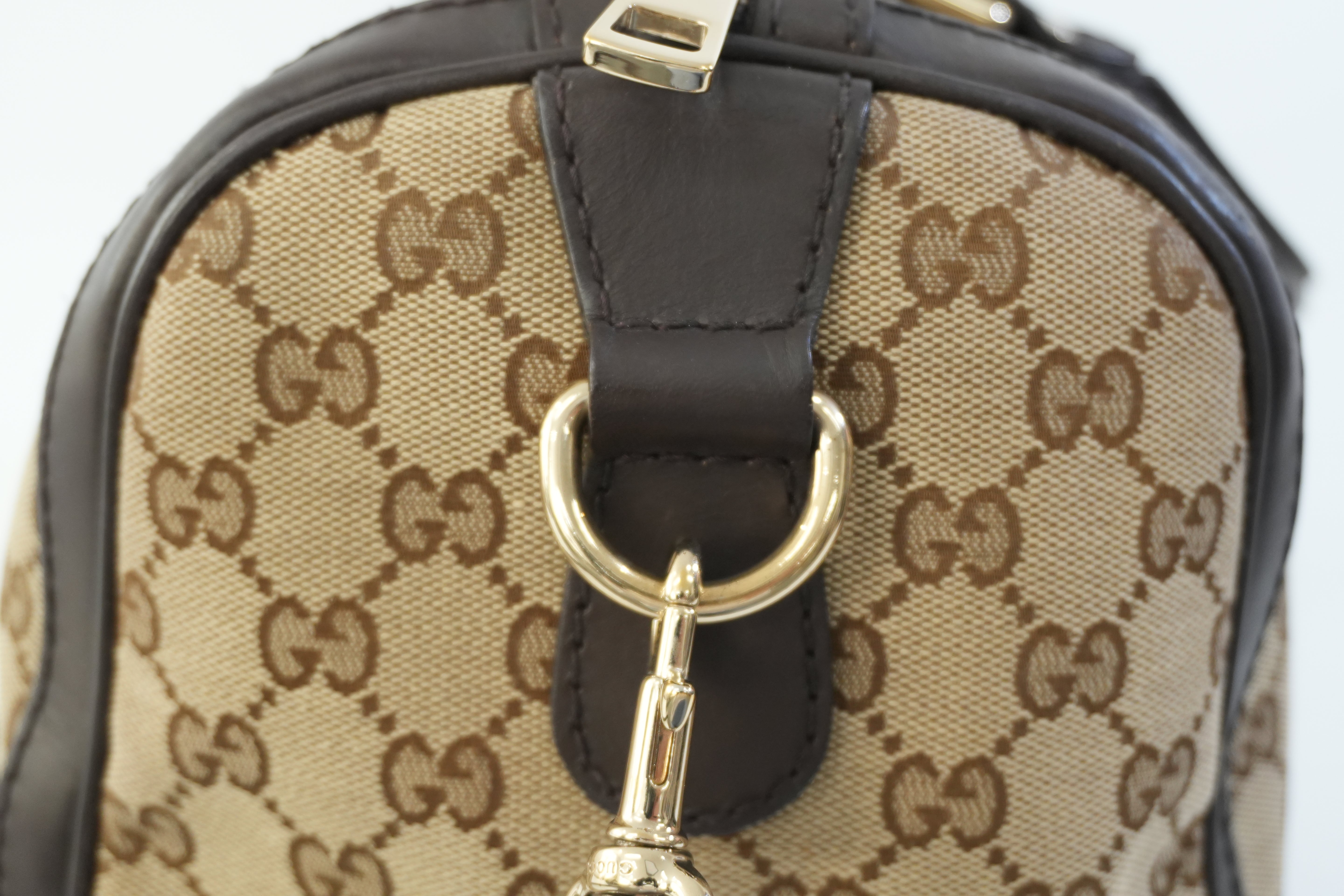 Pre-owned Gucci Fabric Canvas Two Way Sheryline Boston Shoulder Bag Used