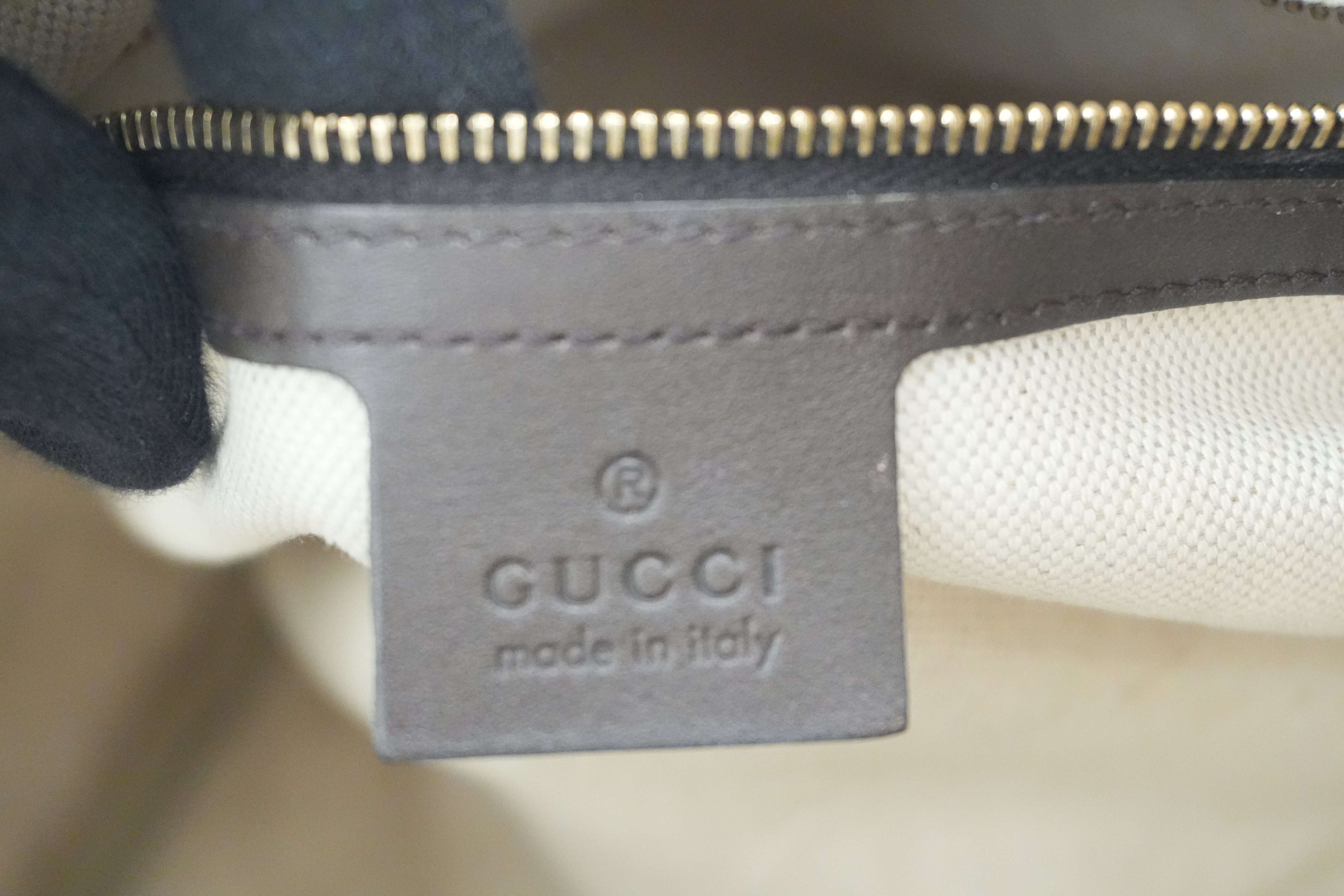 Pre-owned Gucci Fabric Canvas Two Way Sheryline Boston Shoulder Bag Used