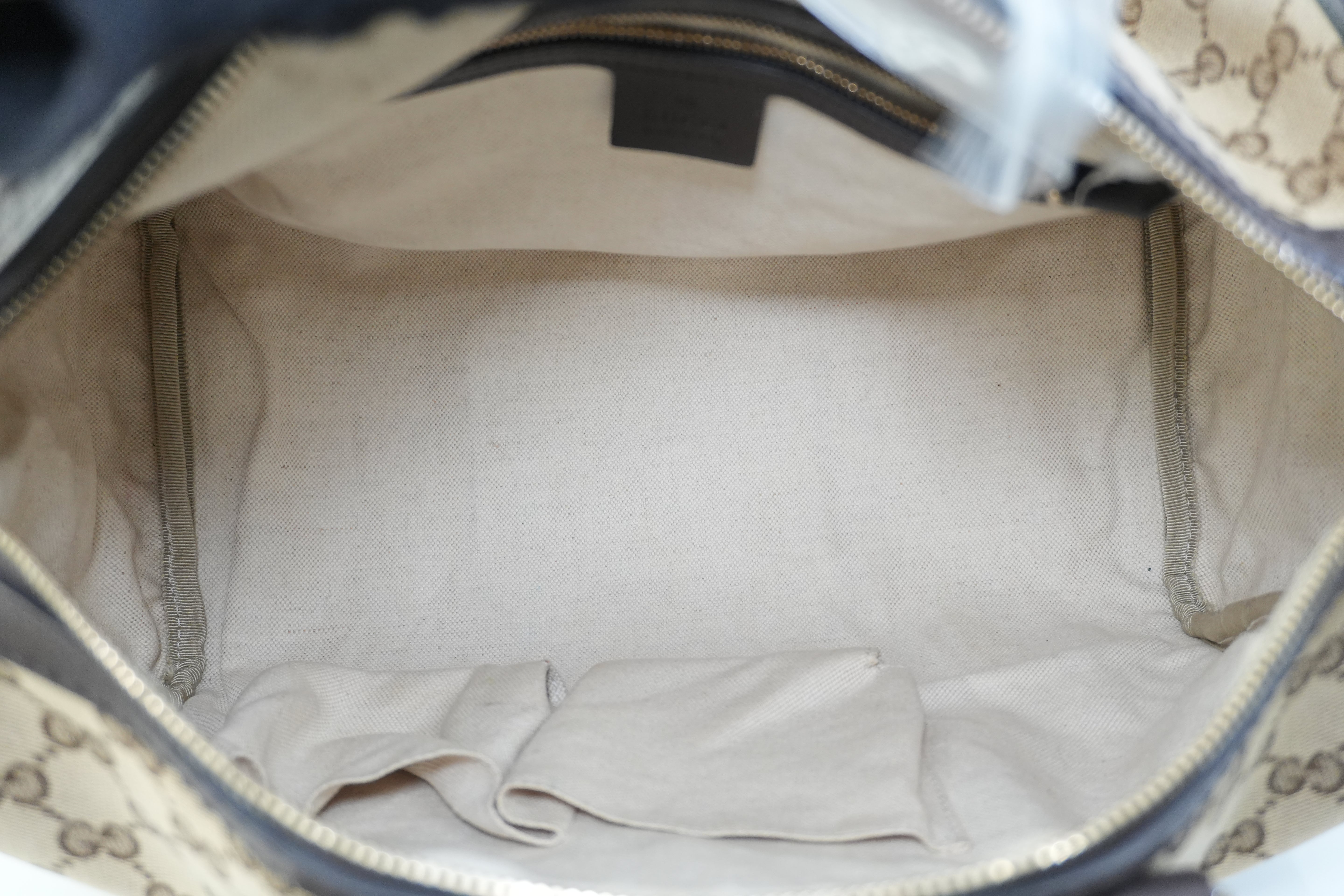 Pre-owned Gucci Fabric Canvas Two Way Sheryline Boston Shoulder Bag Used