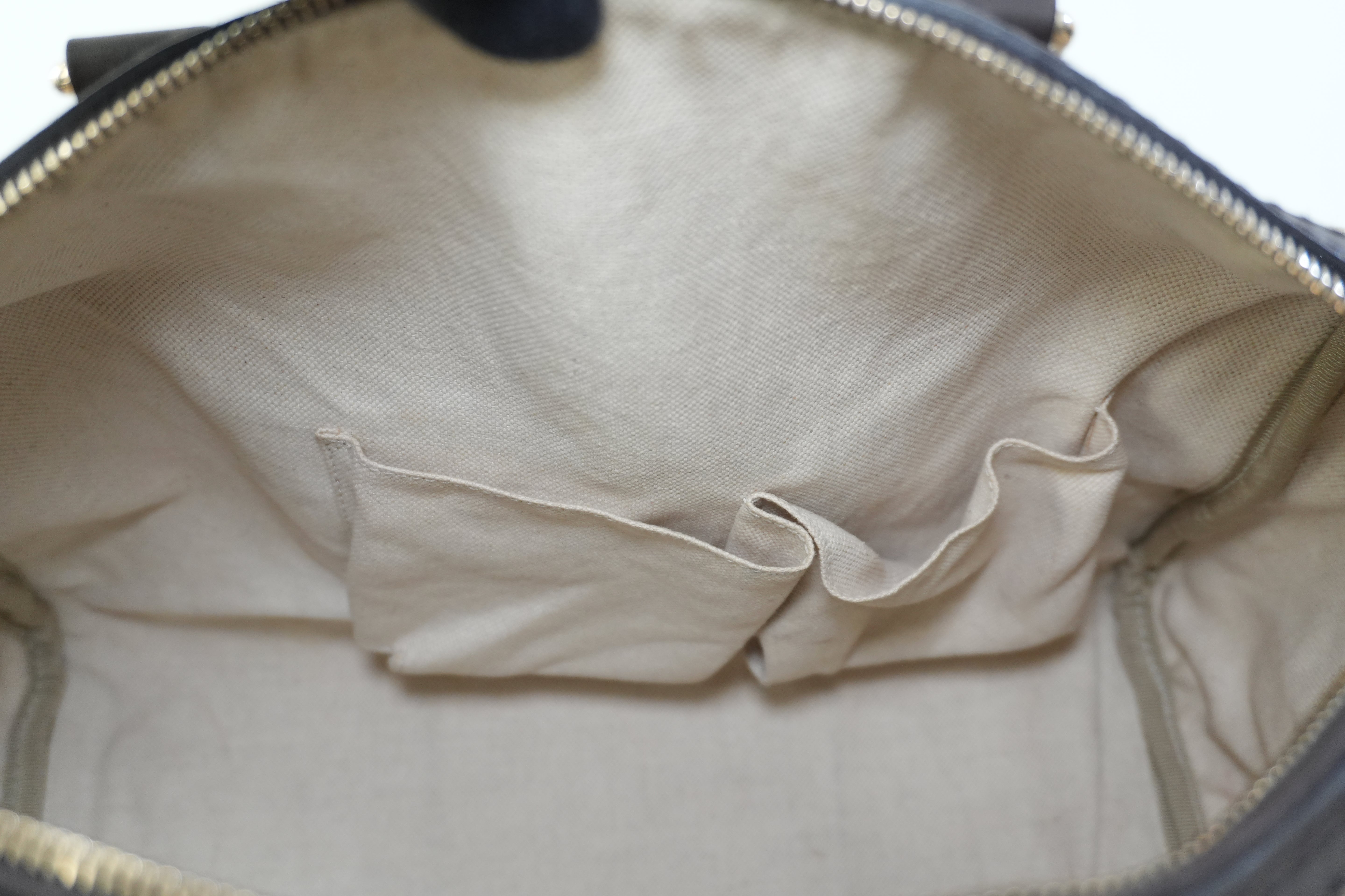 Pre-owned Gucci Fabric Canvas Two Way Sheryline Boston Shoulder Bag Used