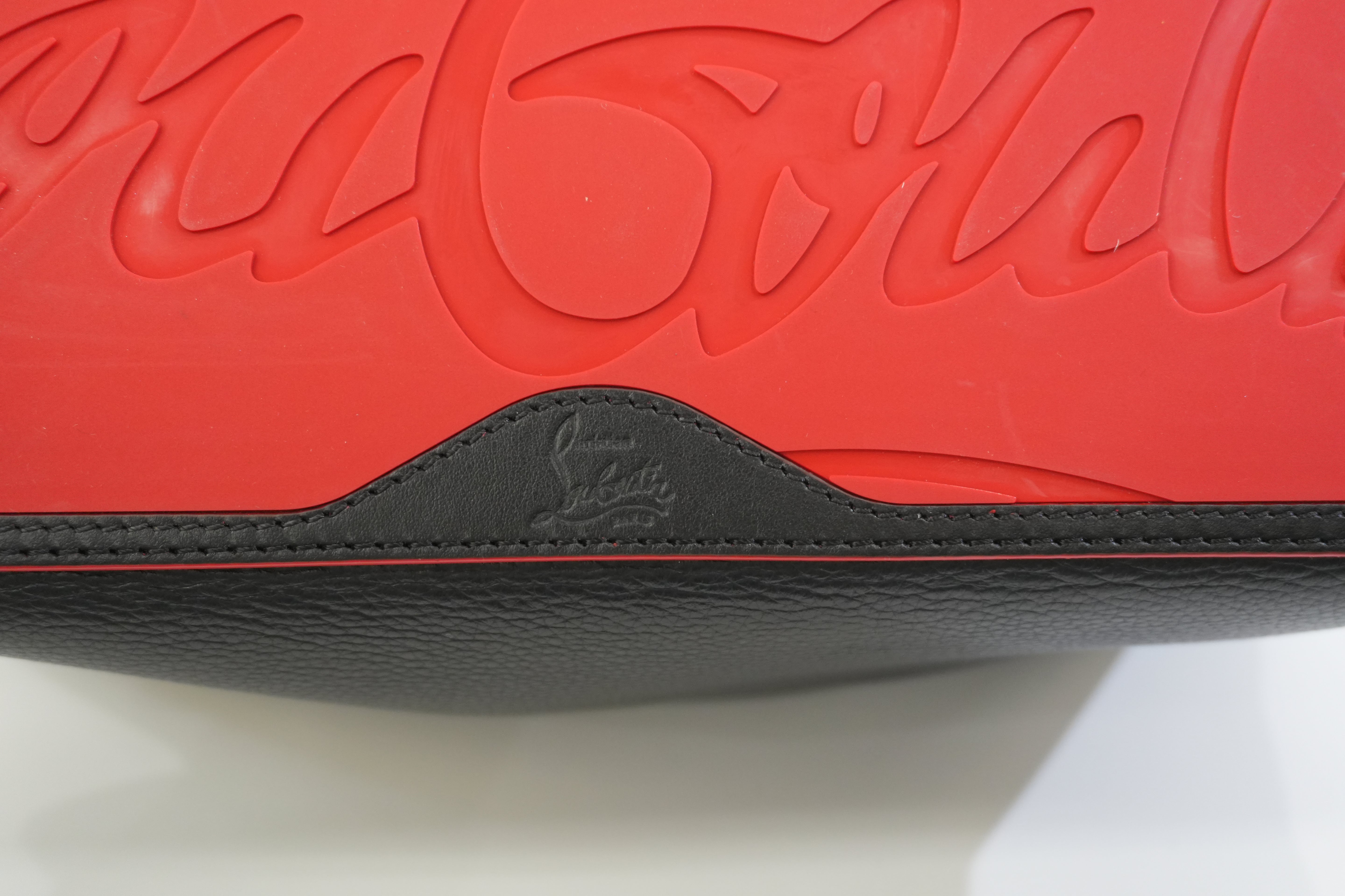Pre-owned Christian Louboutin Leather Cabata Tote Bag Black Used