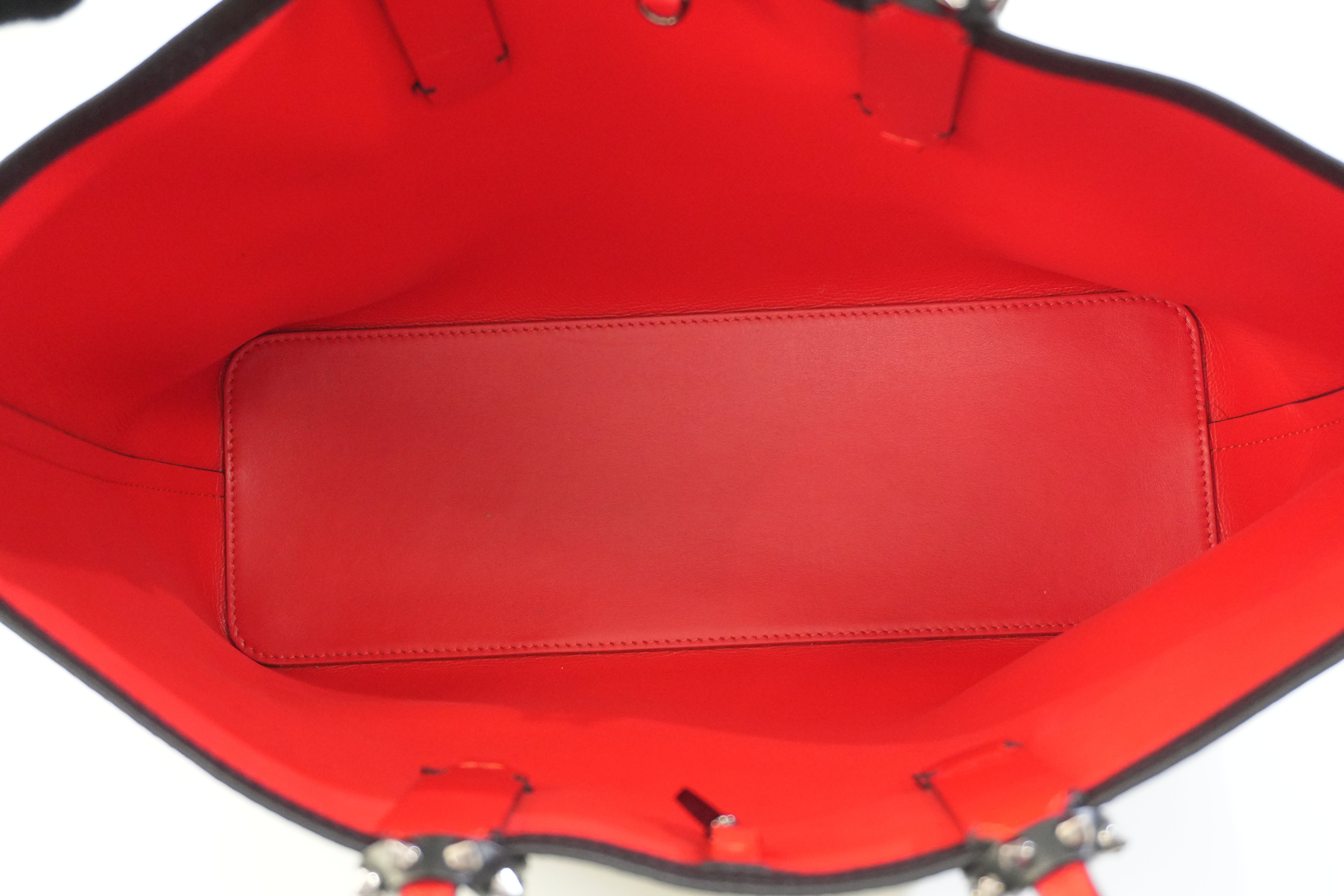 Pre-owned Christian Louboutin Leather Cabata Tote Bag Black Used