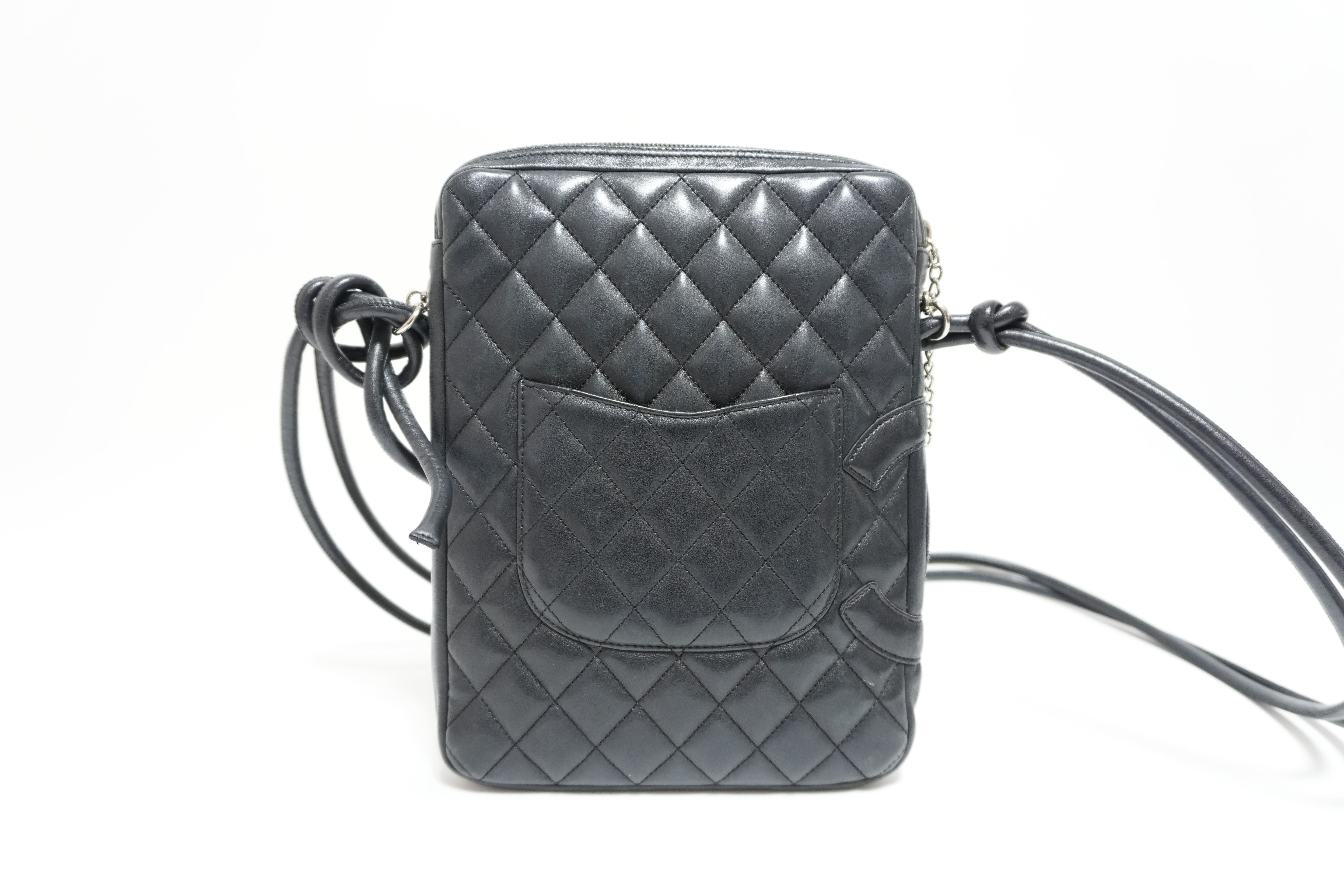 Chanel Cambon Crossbody Bag Black Used