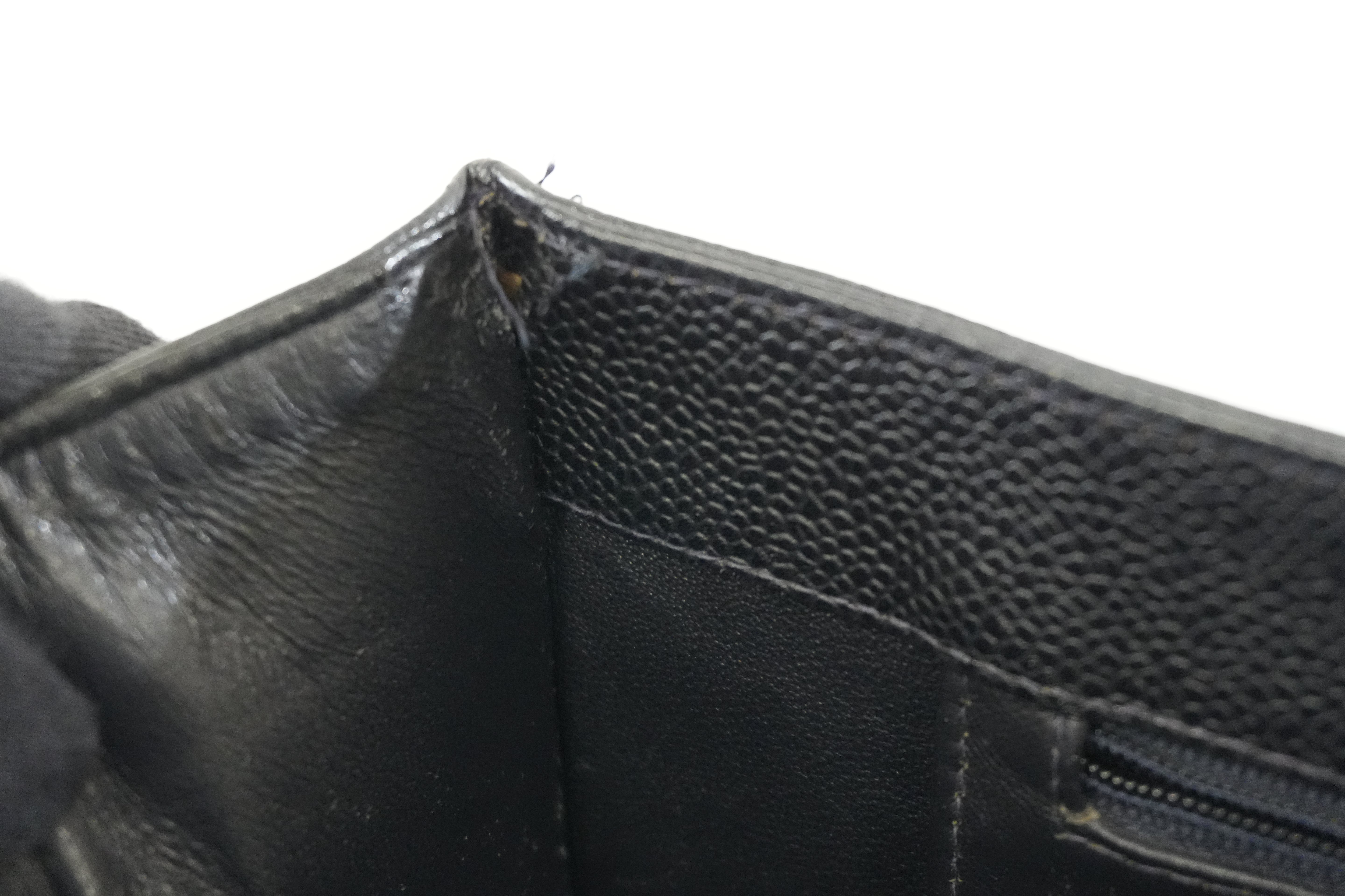 Pre-owned Chanel Caviar Skin Leather Tote Bag Black Used