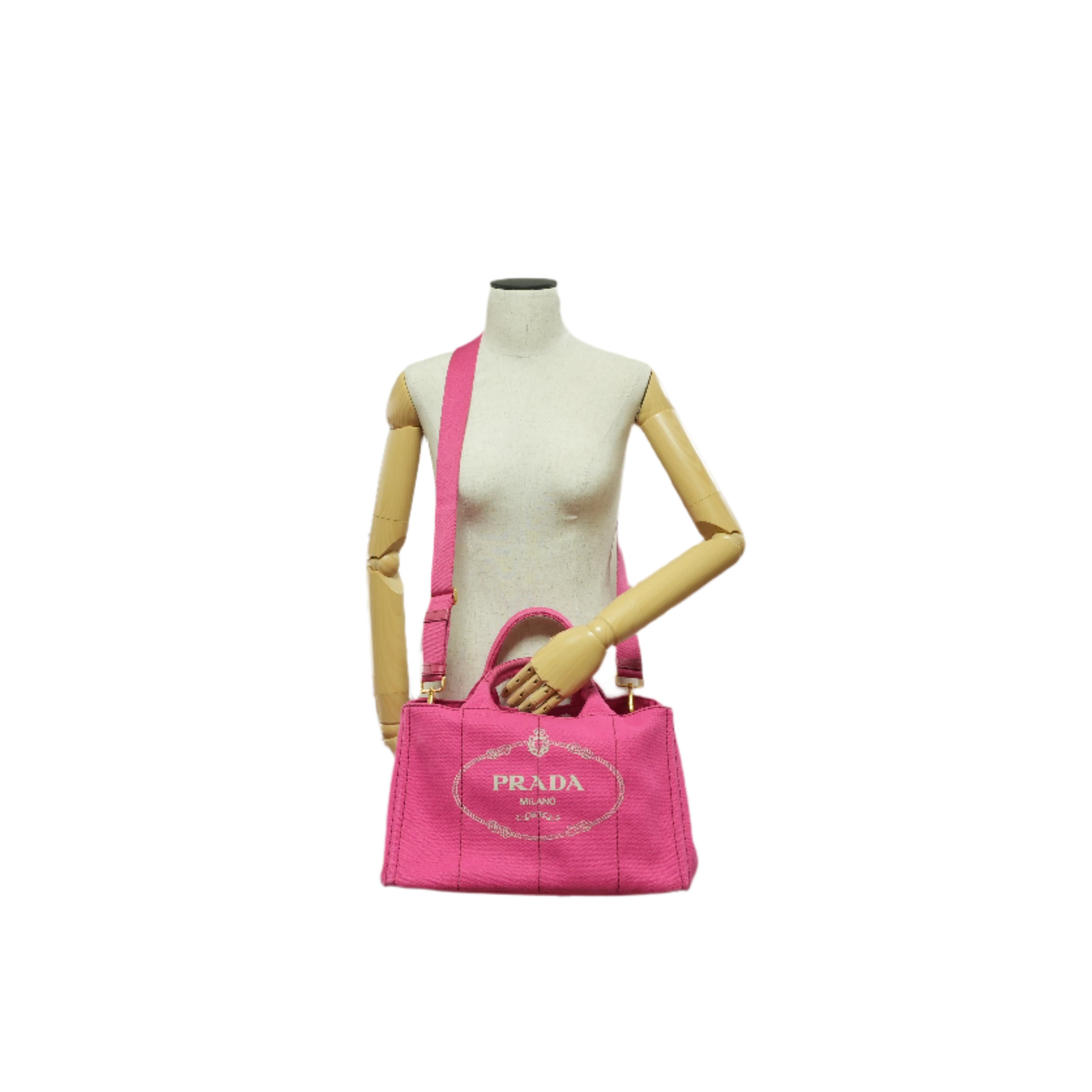 Prada Canapa Tote Rosa Usato