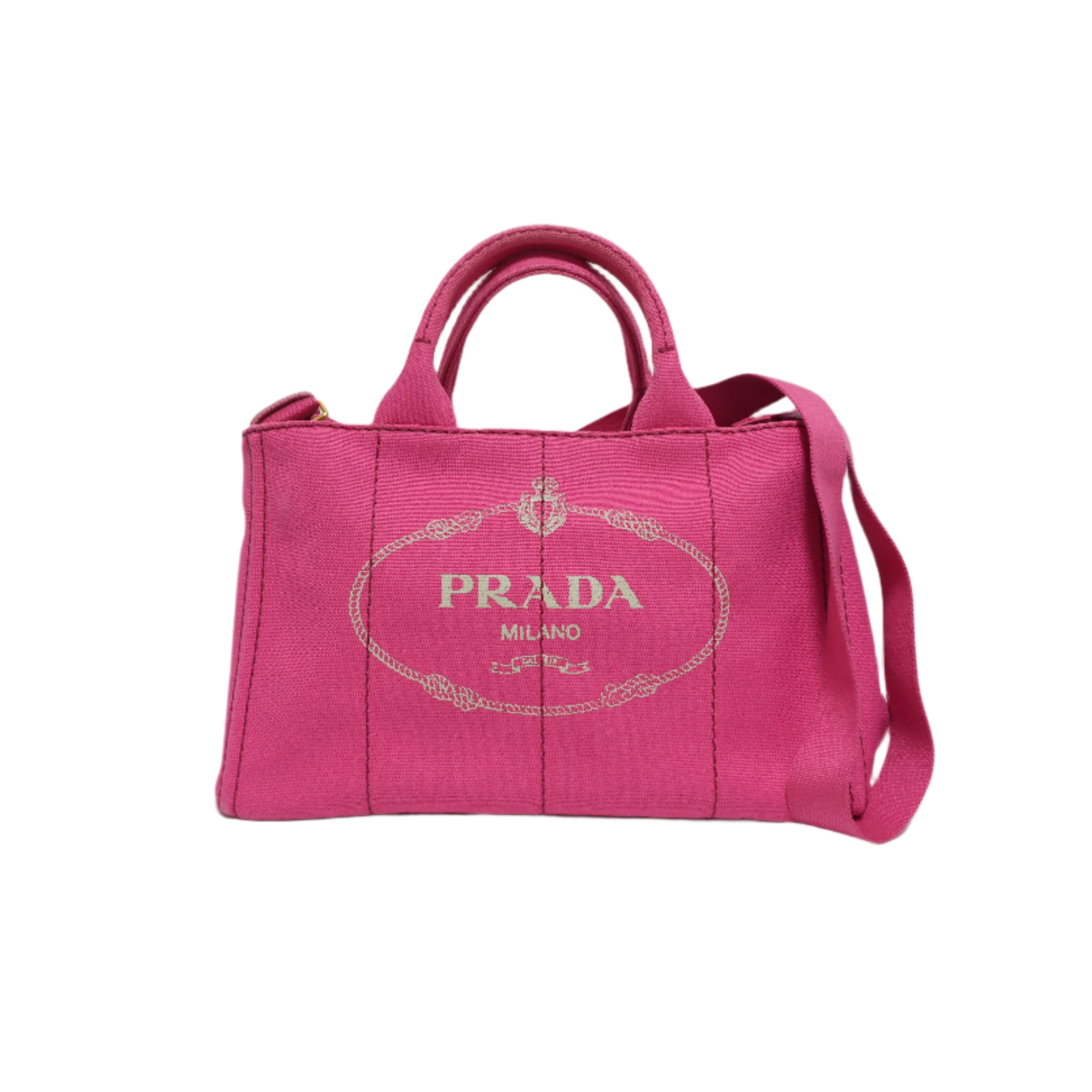 Prada Canapa Tote Rosa Usato