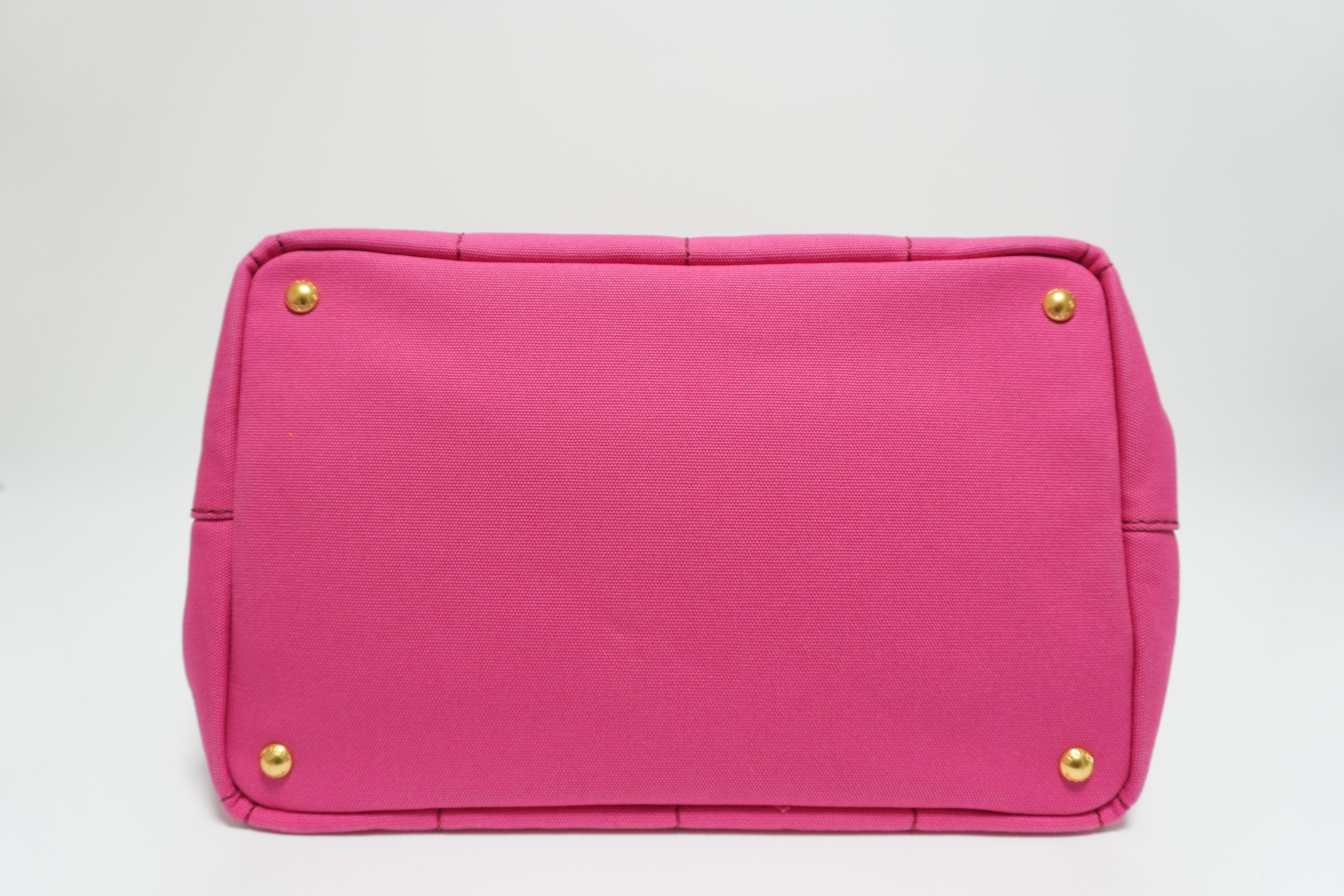 Prada Canapa Tote Pink Used