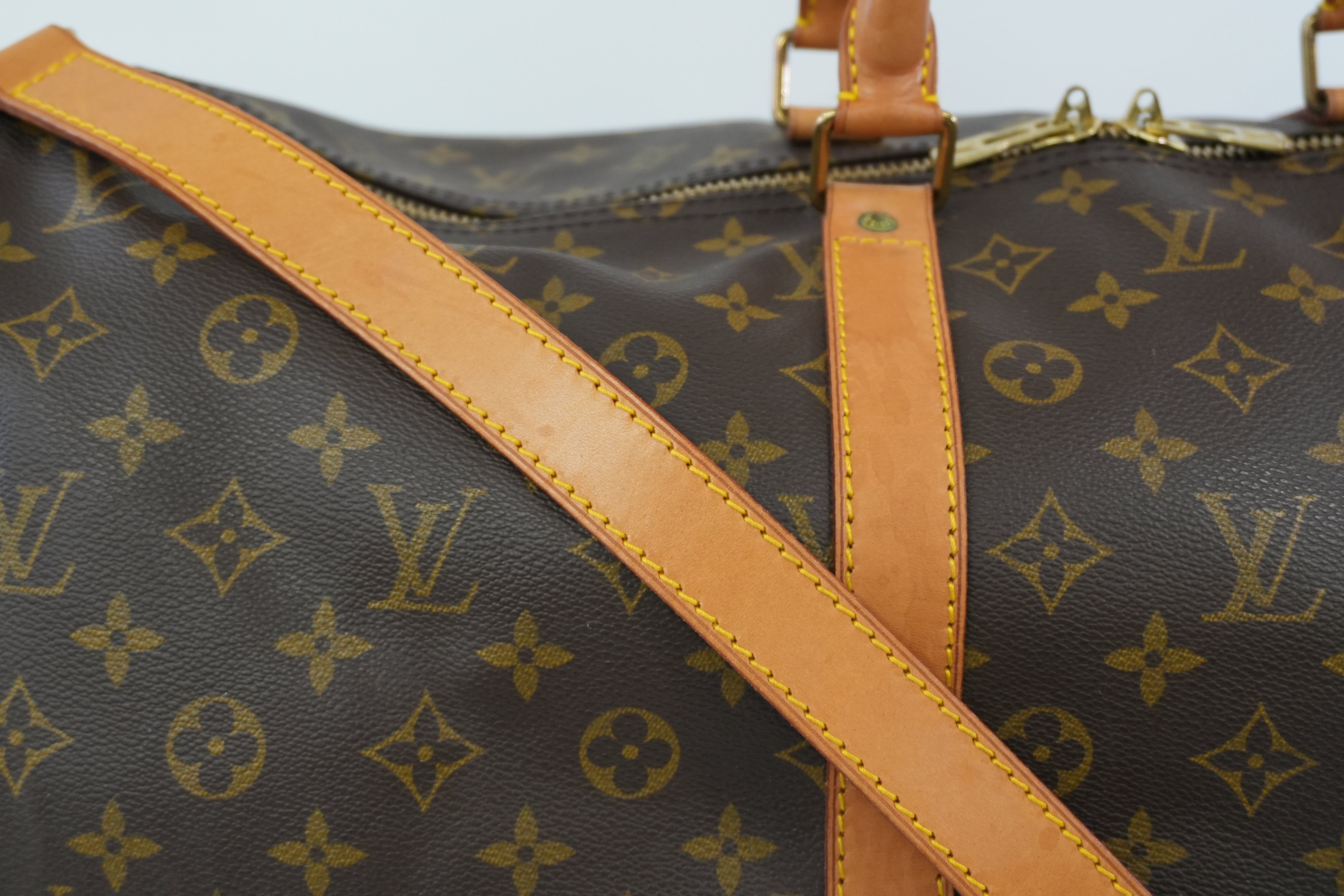 Pre-owned Louis Vuitton Monogram Keepall 55 Bandouliere Used