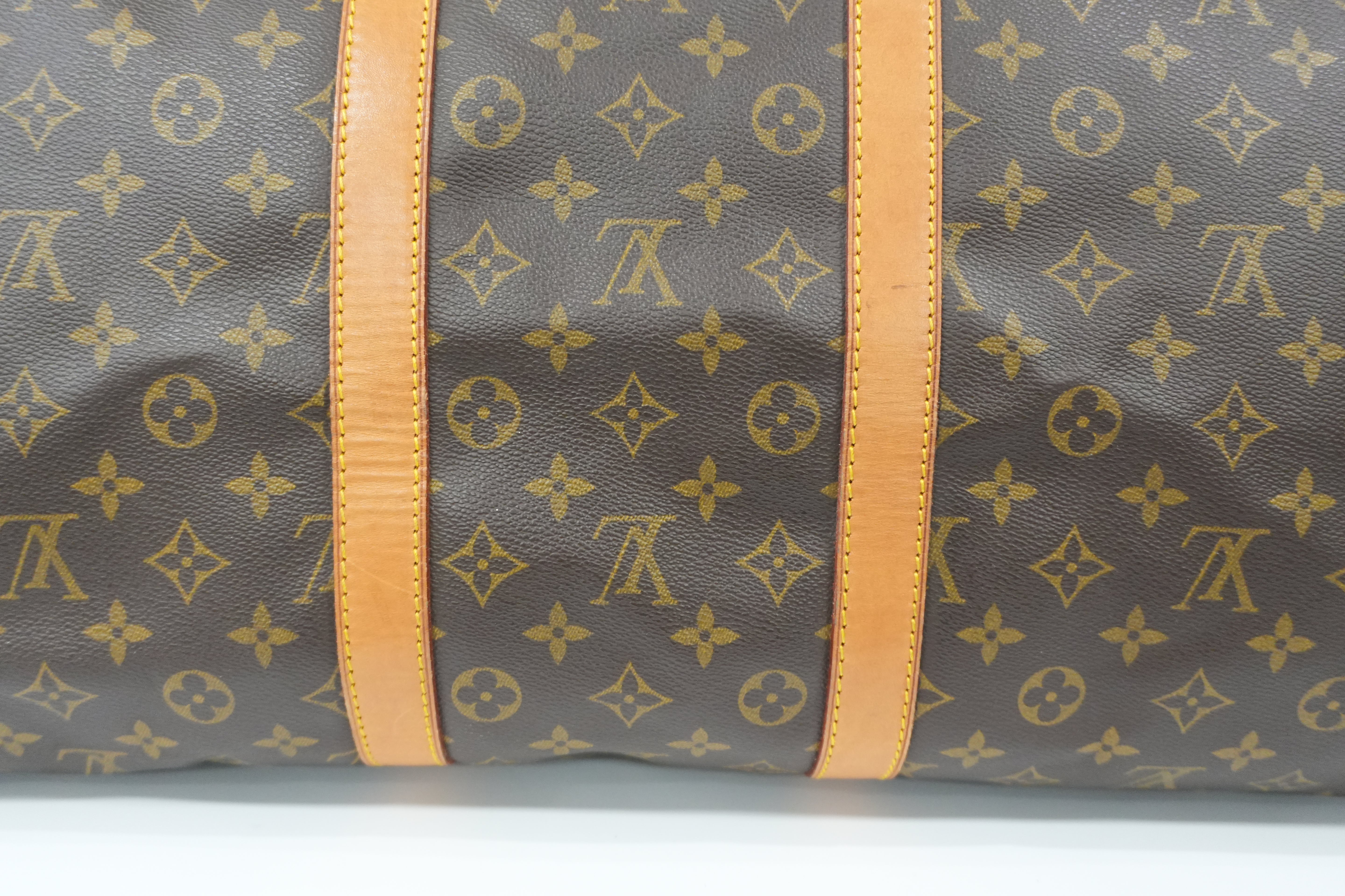 Pre-owned Louis Vuitton Monogram Keepall 55 Bandouliere Used