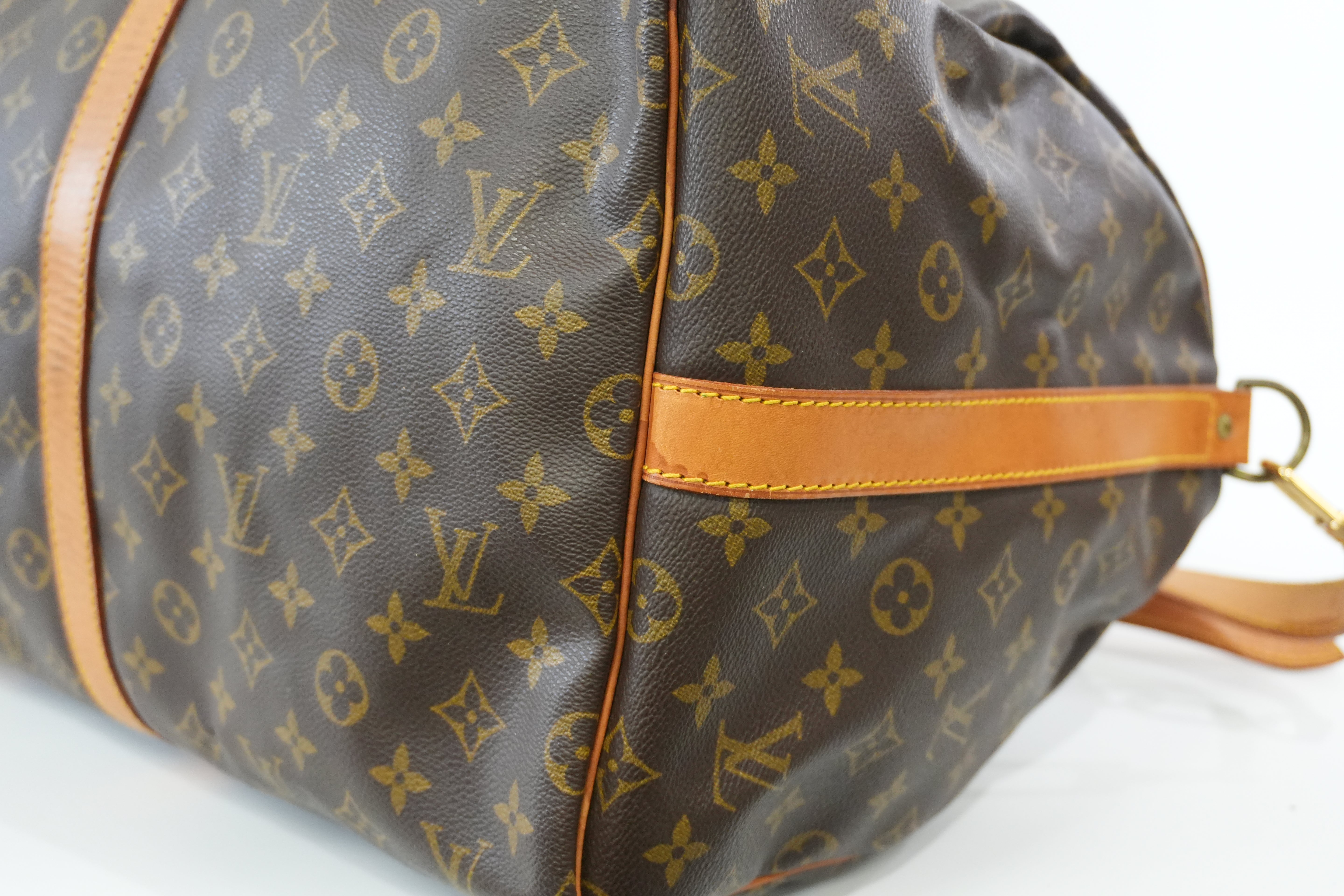 Pre-owned Louis Vuitton Monogram Keepall 55 Bandouliere Used