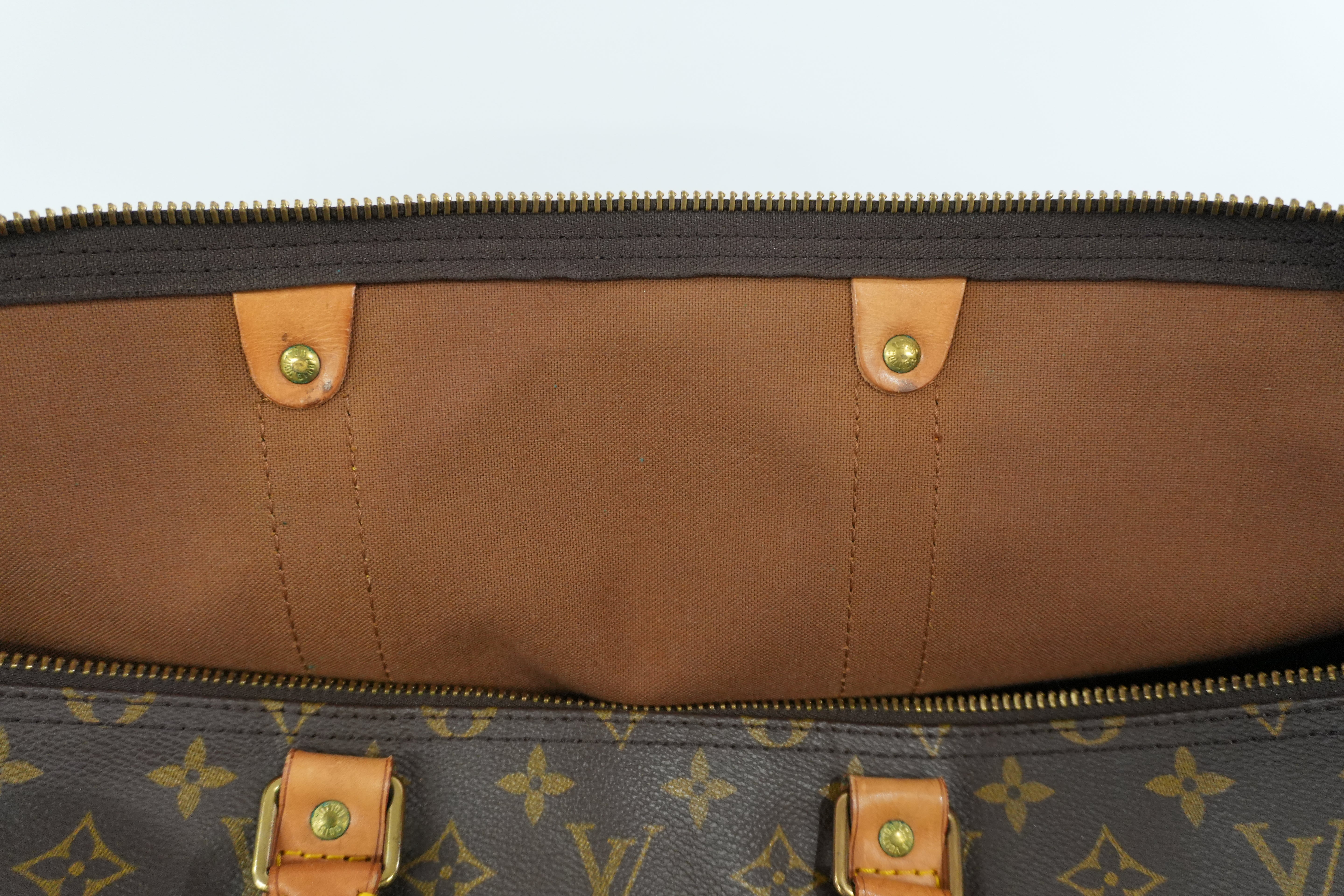 Pre-owned Louis Vuitton Monogram Keepall 55 Bandouliere Used
