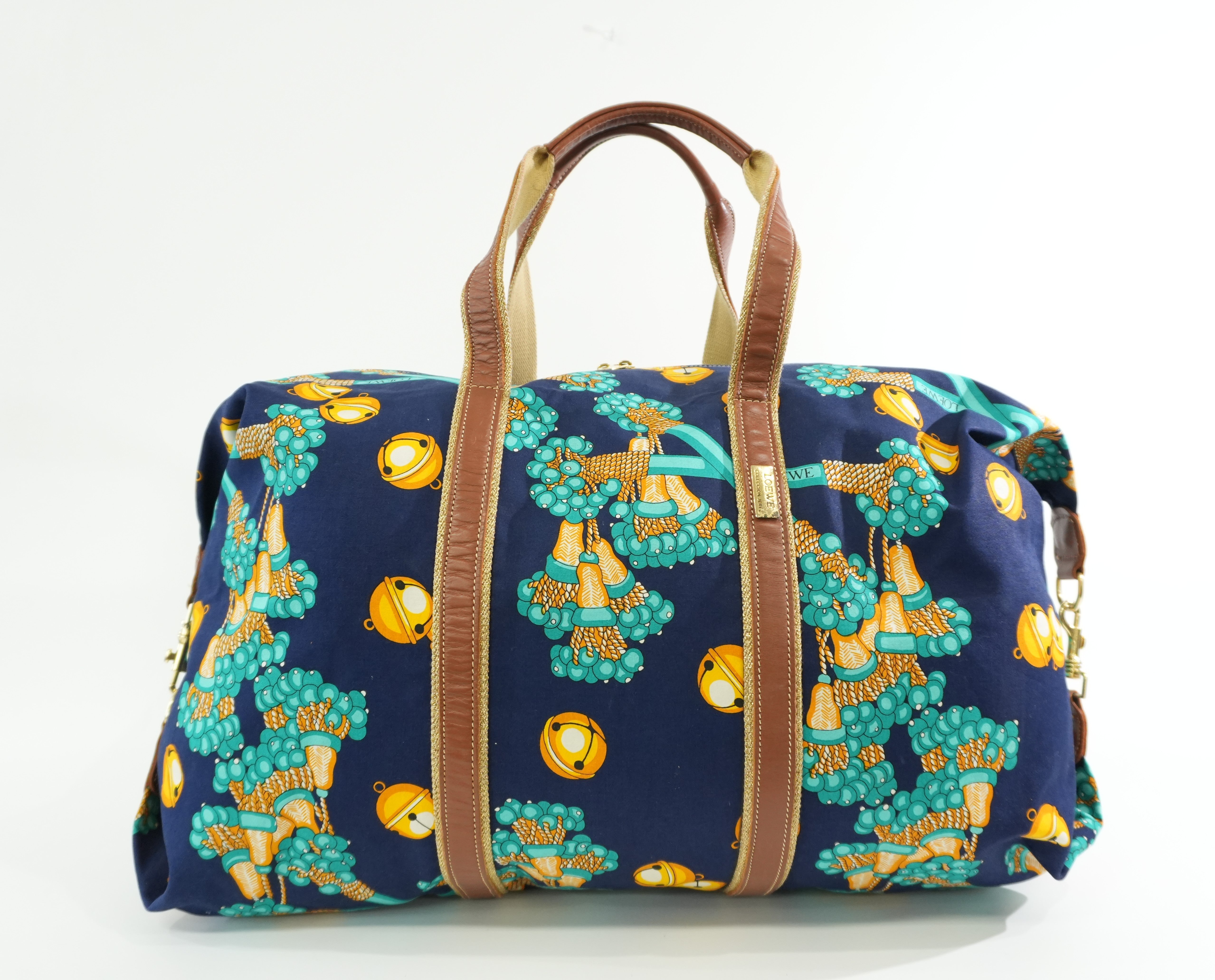 Pre-owned Loewe Fabric Travel Bag Multicolor Used