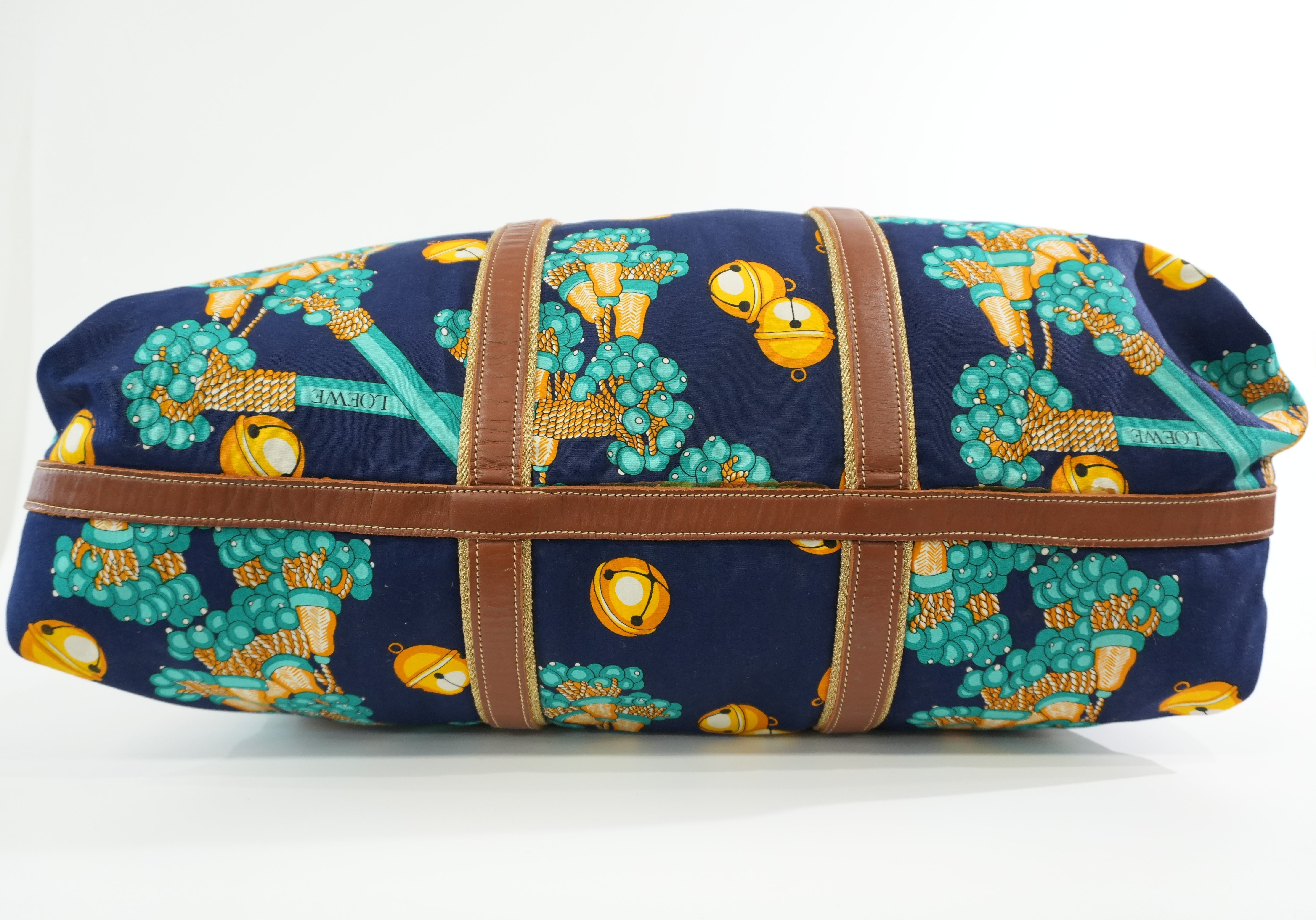 Pre-owned Loewe Fabric Travel Bag Multicolor Used